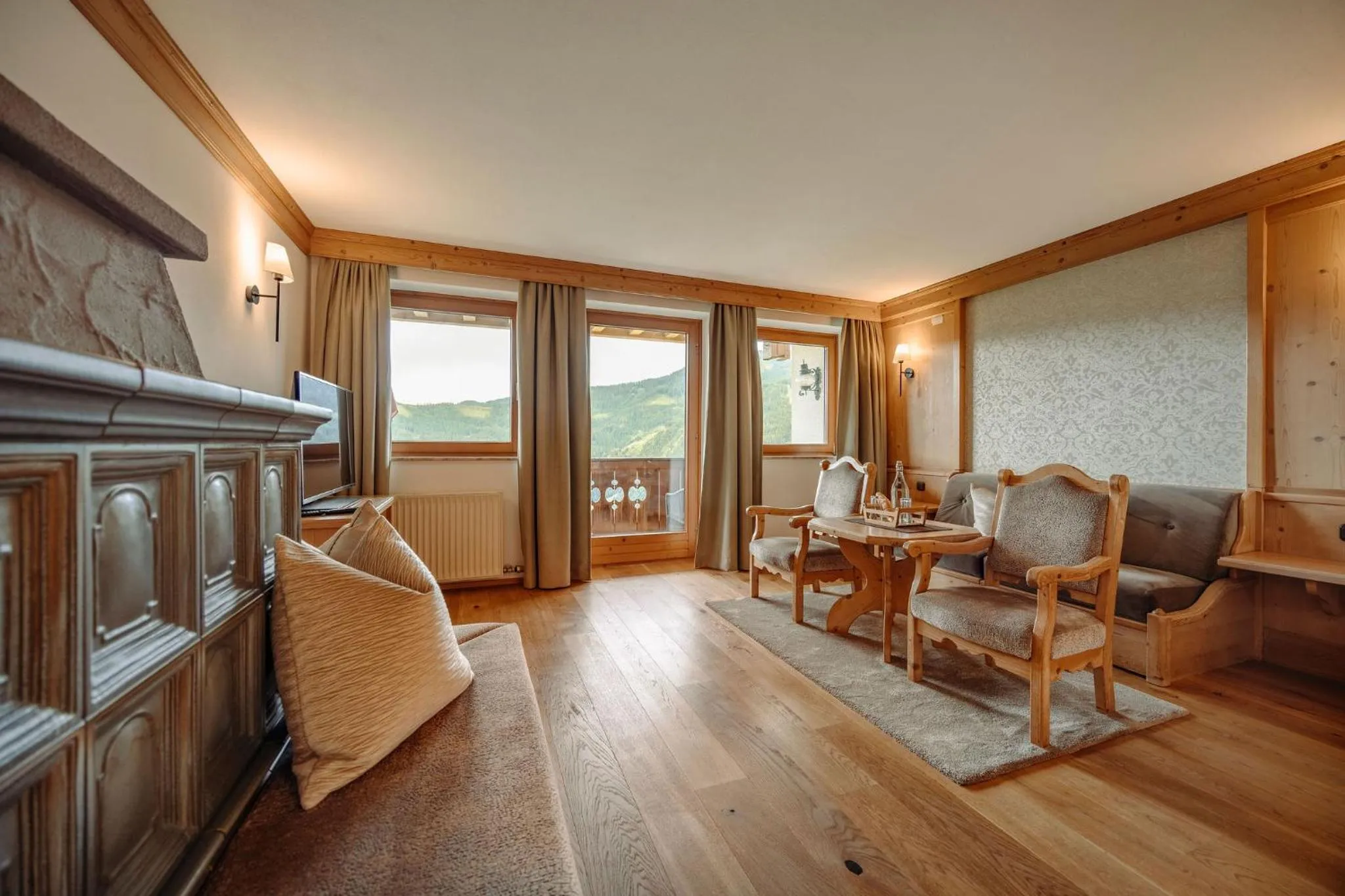 Living room in Hotel Bergheimat