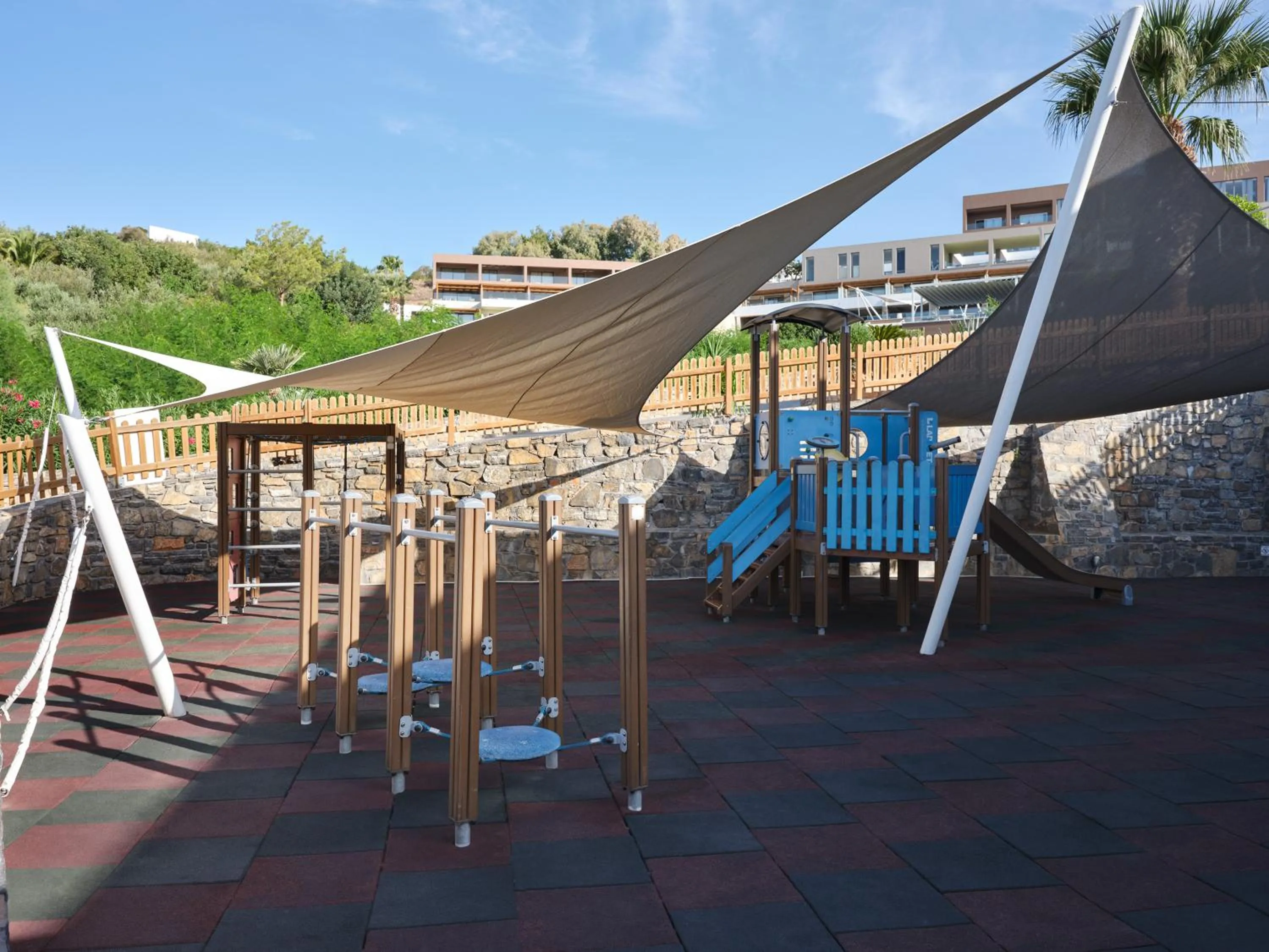 Children play ground in Atlantica Mikri Poli Crete