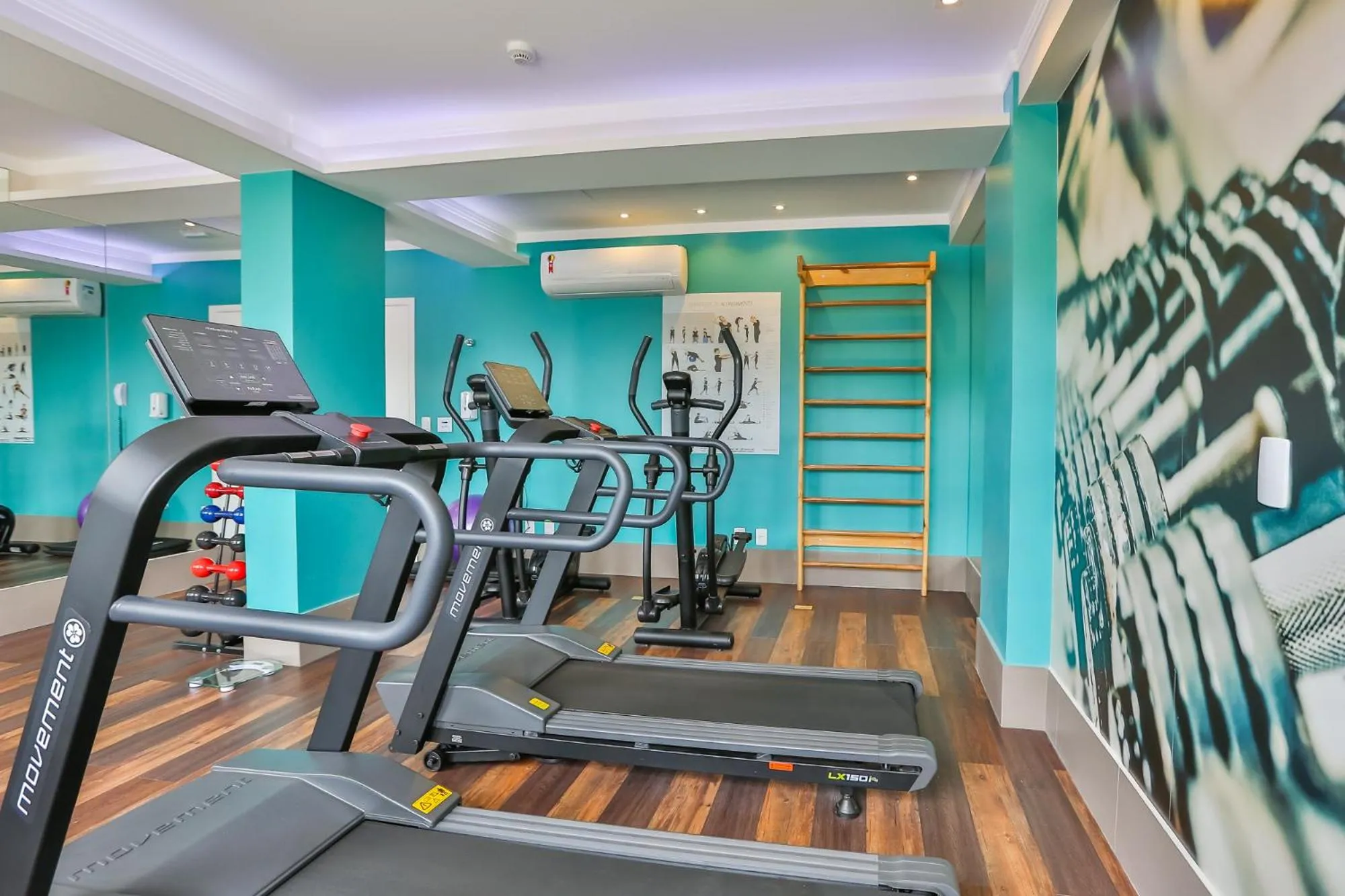 Fitness centre/facilities in Sleep Inn São Carlos