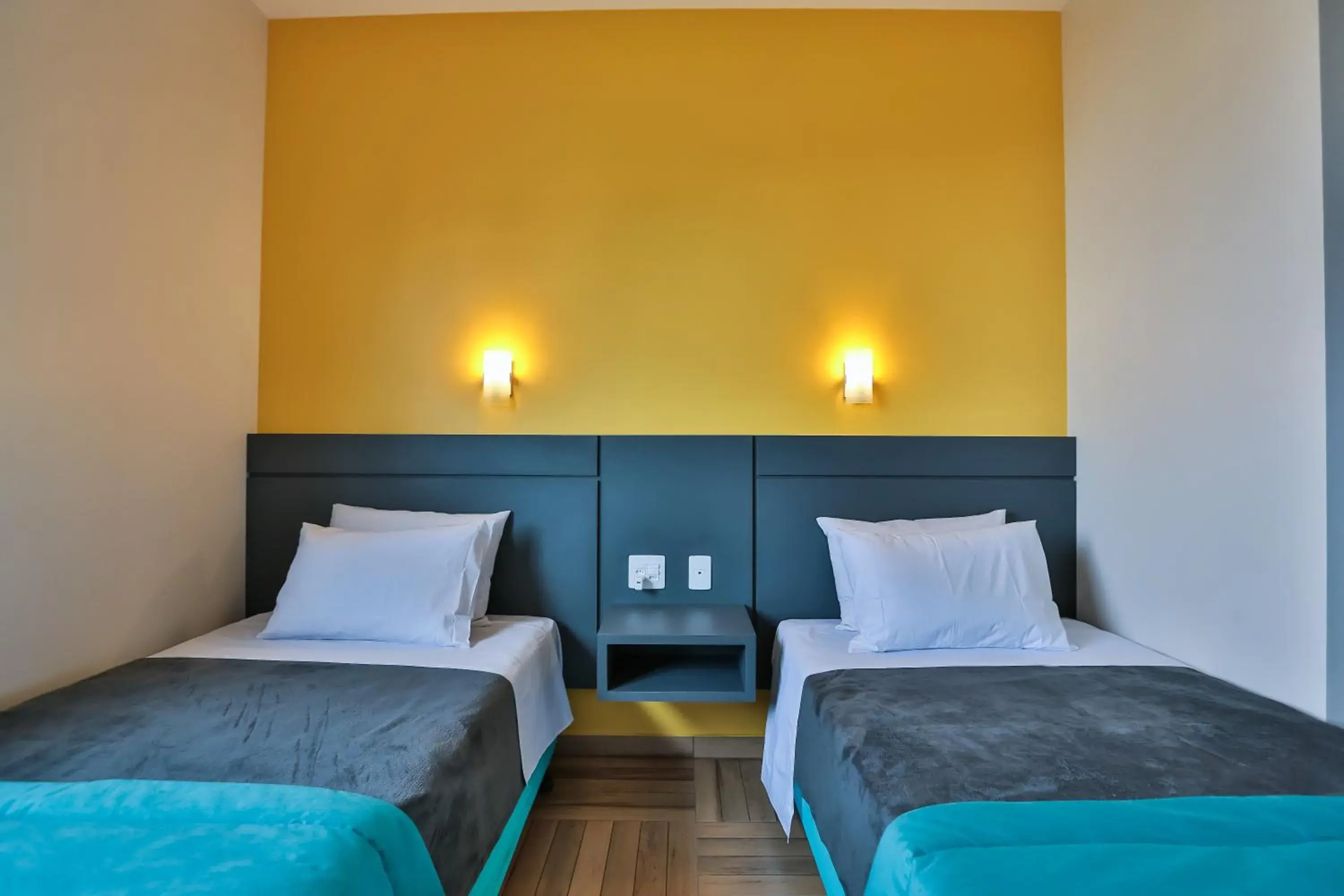 Bed in Sleep Inn São Carlos Bed in Sleep Inn São Carlos