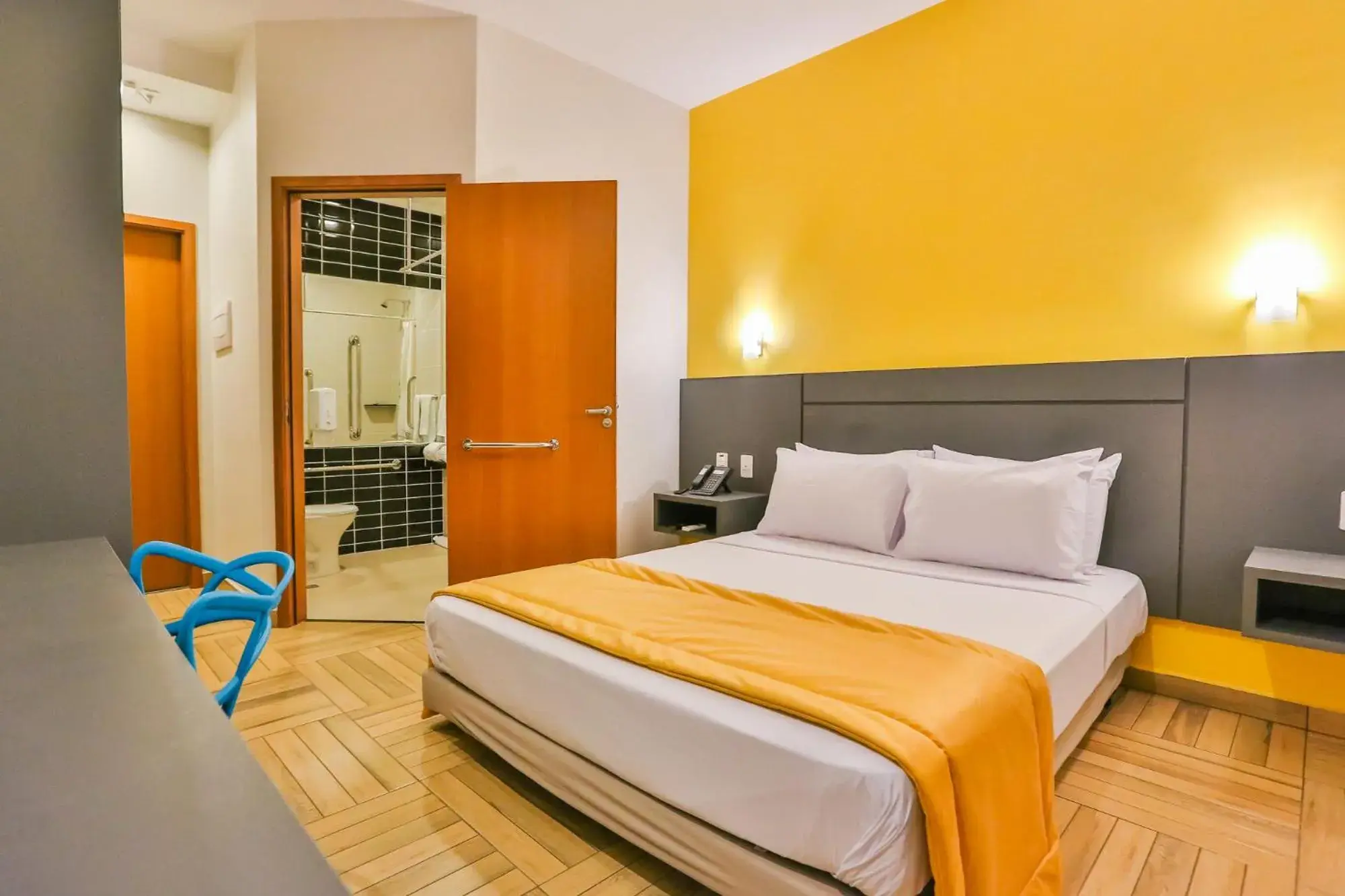 Bed in Sleep Inn São Carlos Bed in Sleep Inn São Carlos