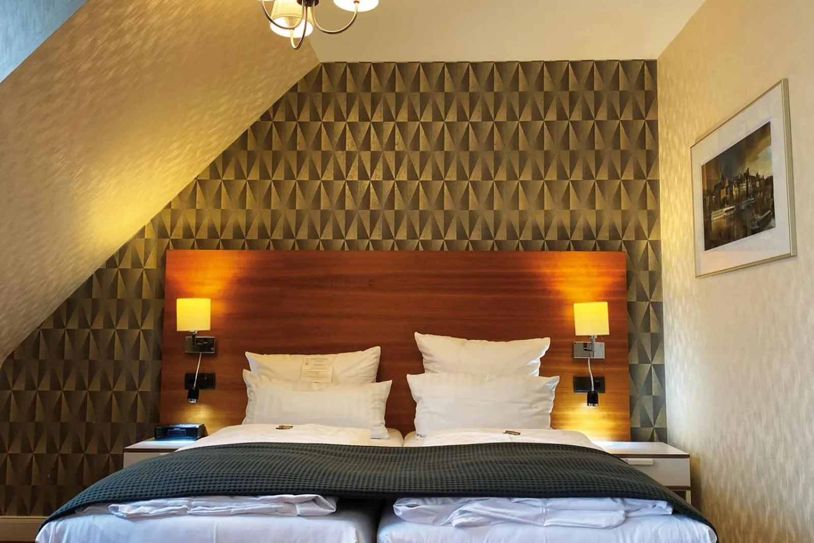 Bed in Hotel Kleiner Riesen