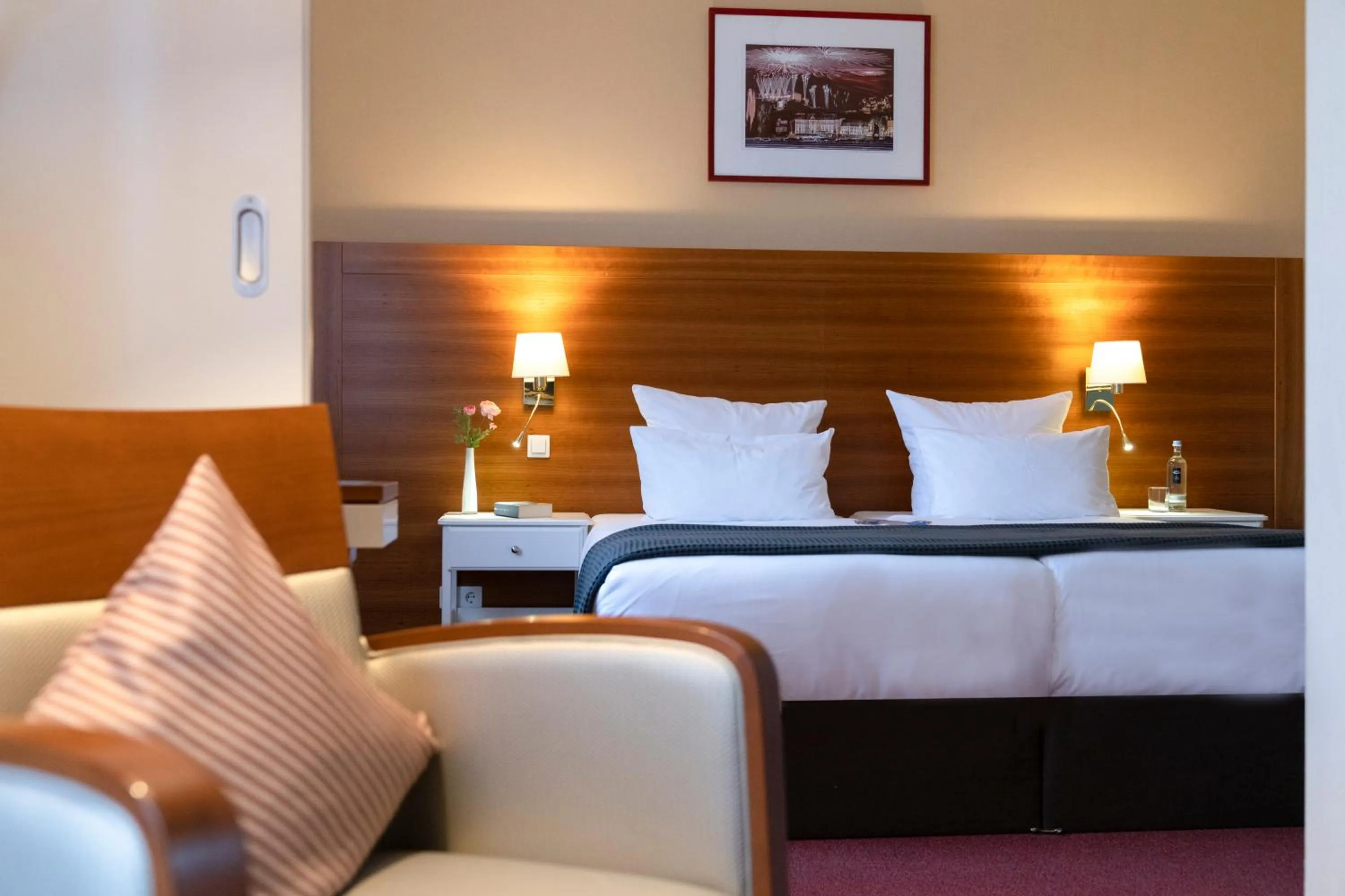 Bedroom, Bed in Hotel Kleiner Riesen