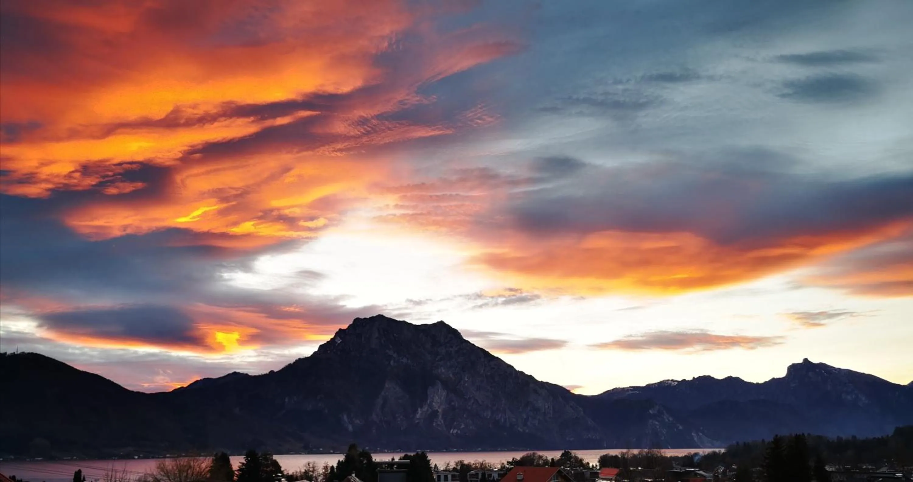View (from property/room) in Panorama Hotel Traunstein