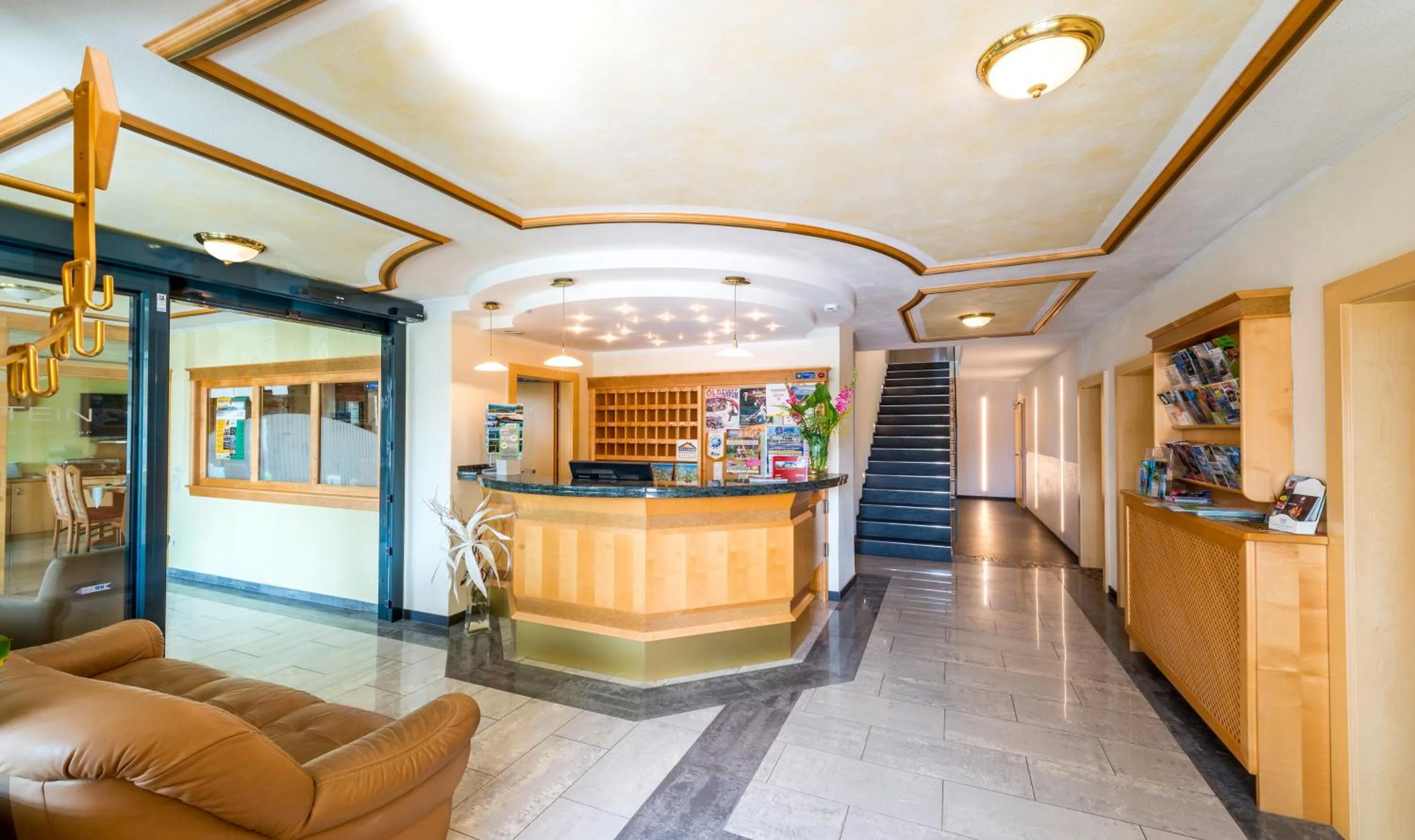 Lobby or reception in Panorama Hotel Traunstein
