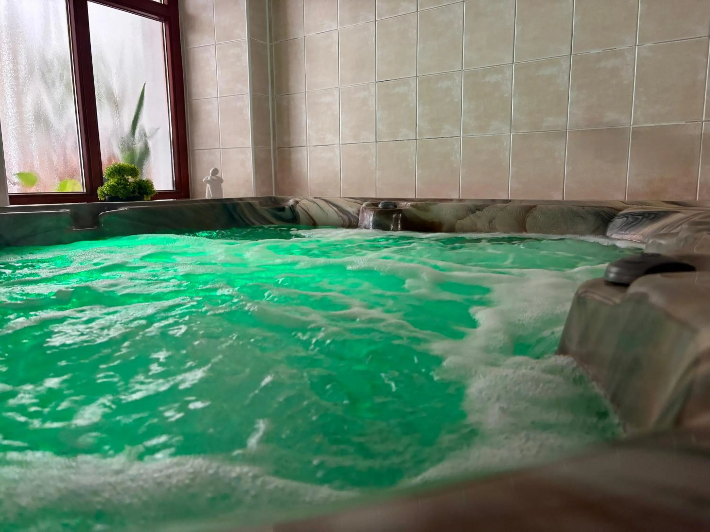 Hot Tub in Penzión Kachelman