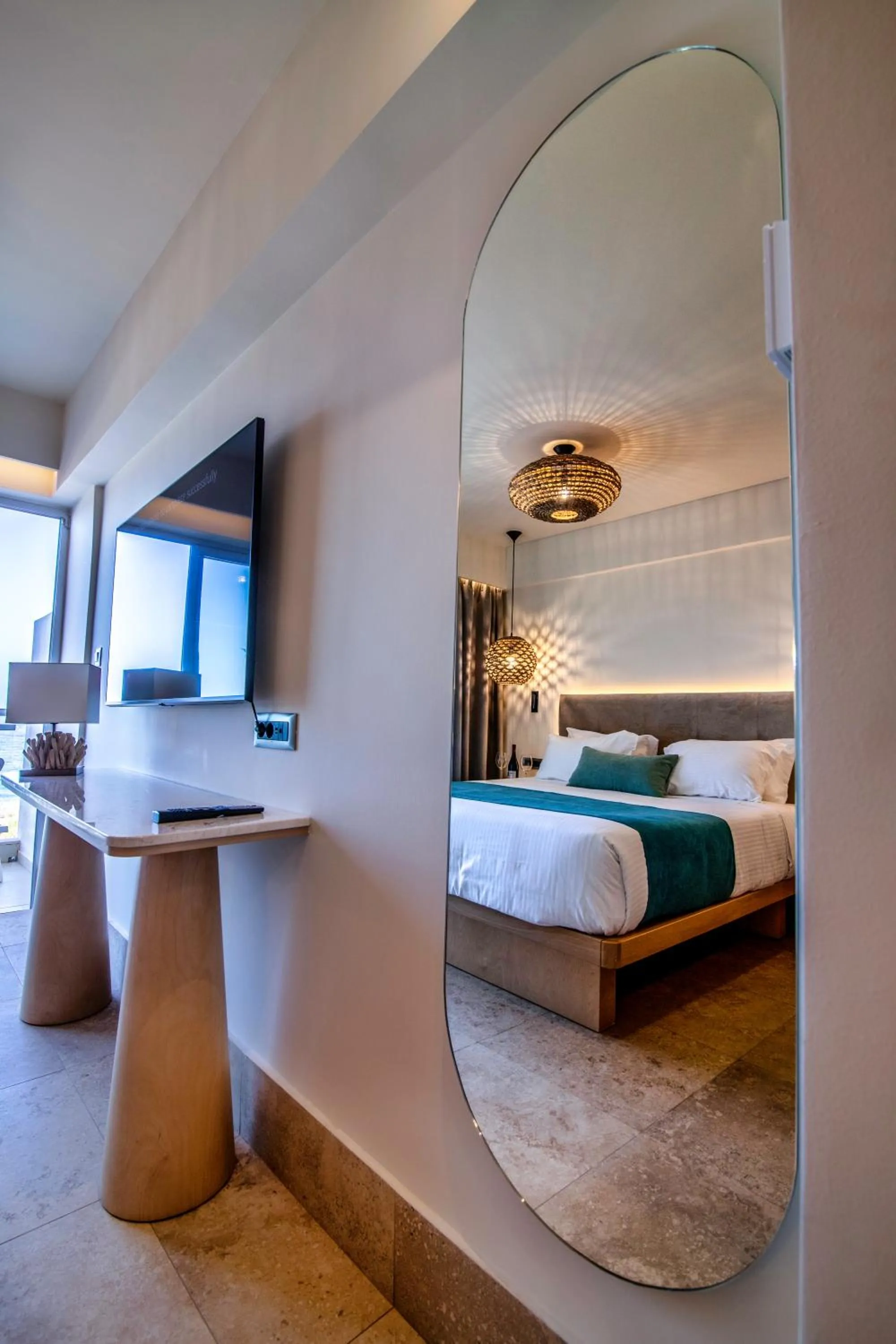 Bedroom, Bed in Pegasos Deluxe Beach Hotel