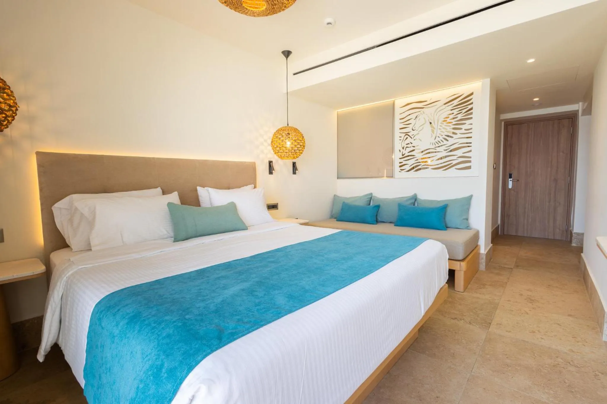 Bedroom, Bed in Pegasos Deluxe Beach Hotel