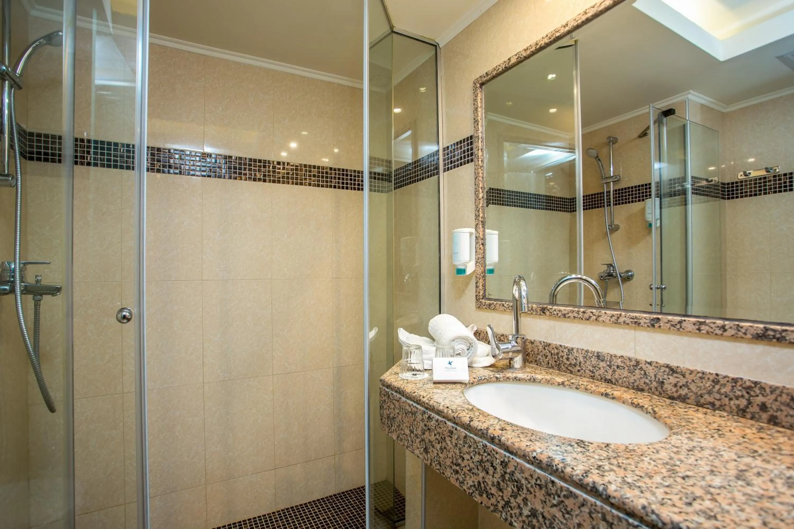 Bathroom in Pegasos Deluxe Beach Hotel