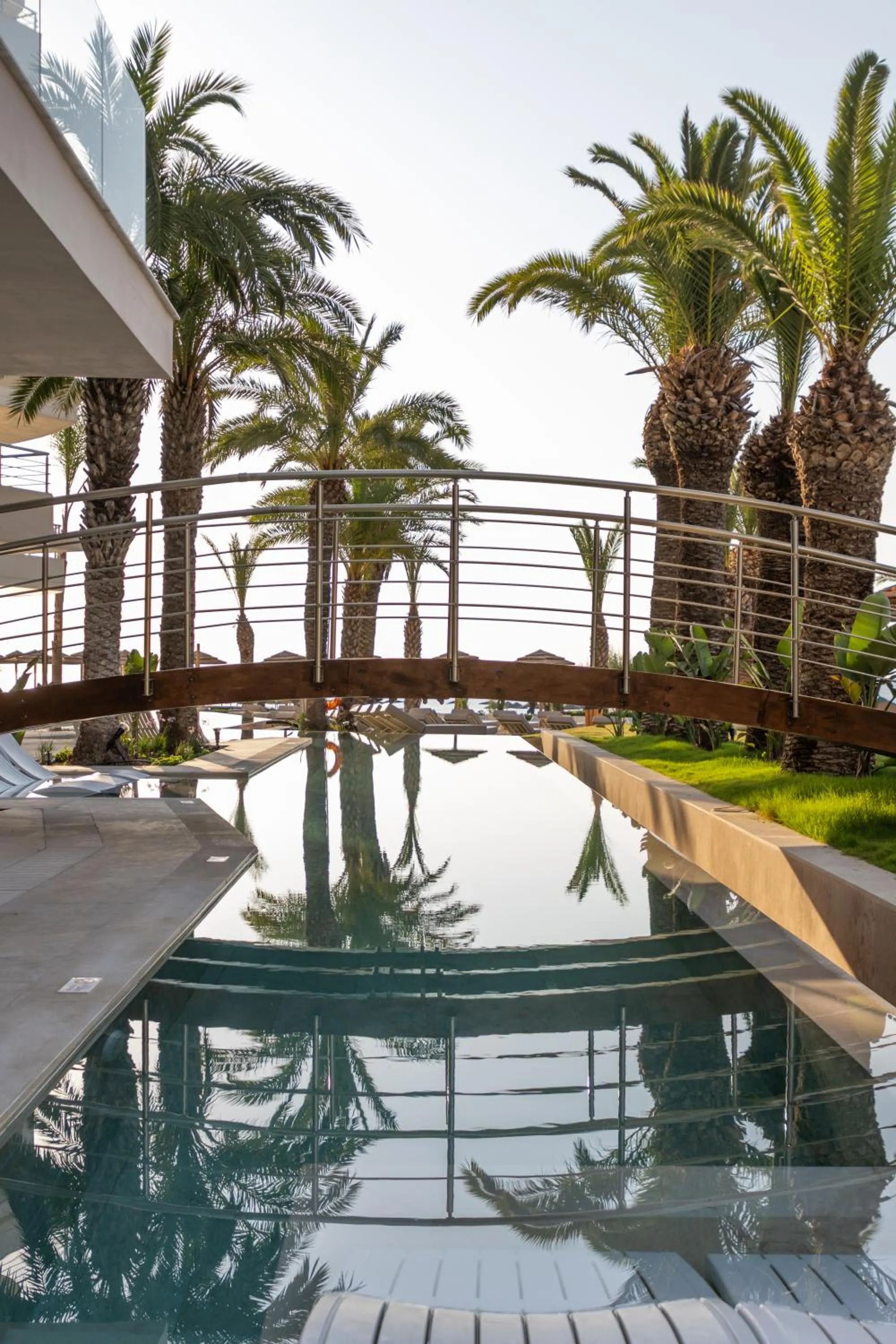 Pool view in Pegasos Deluxe Beach Hotel