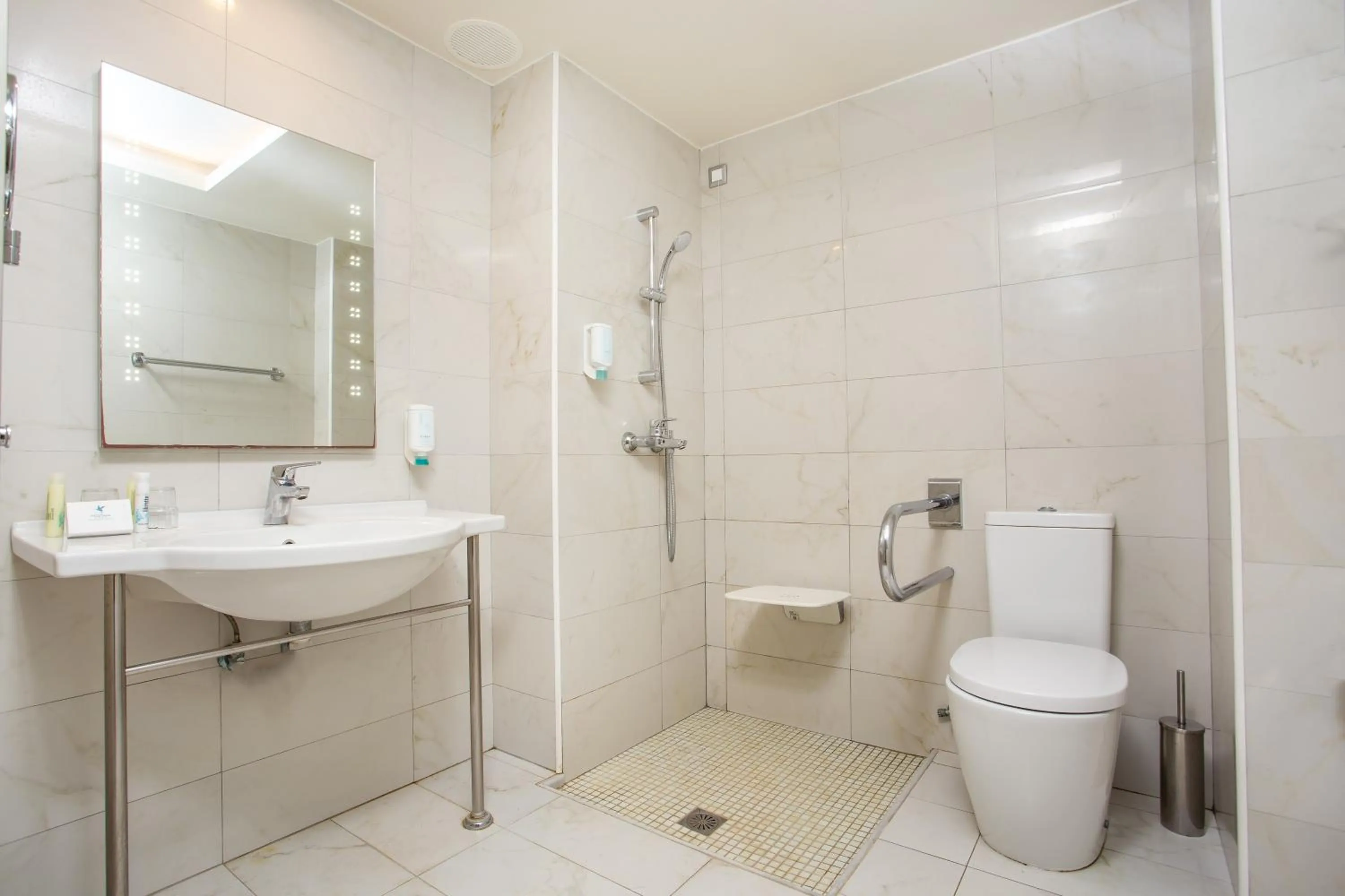 Bathroom in Pegasos Deluxe Beach Hotel