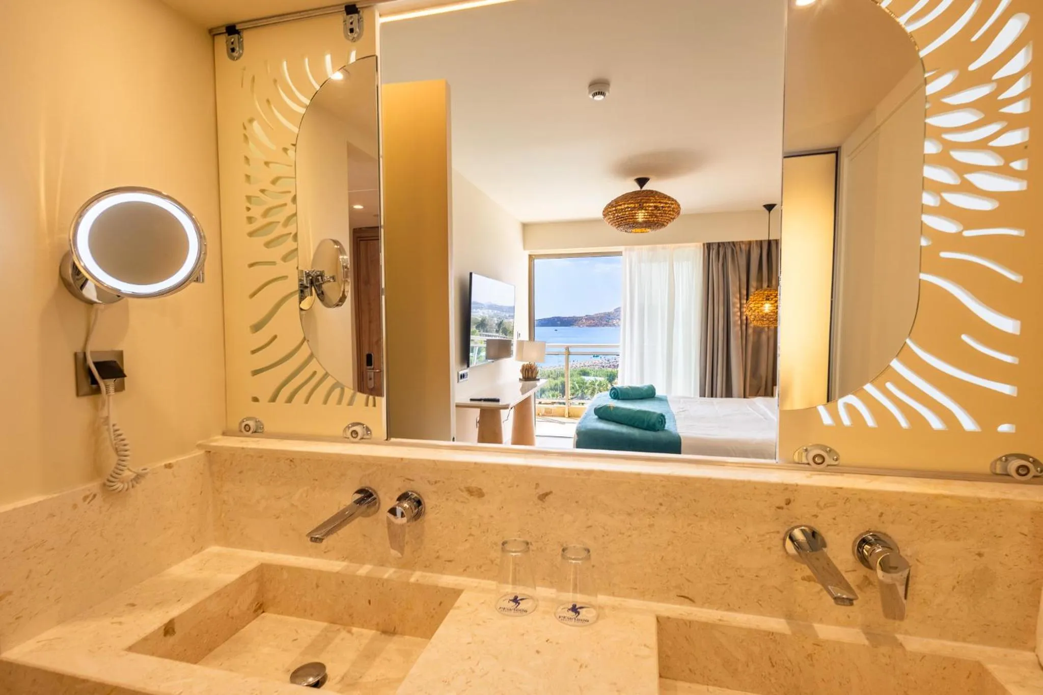 Bathroom in Pegasos Deluxe Beach Hotel