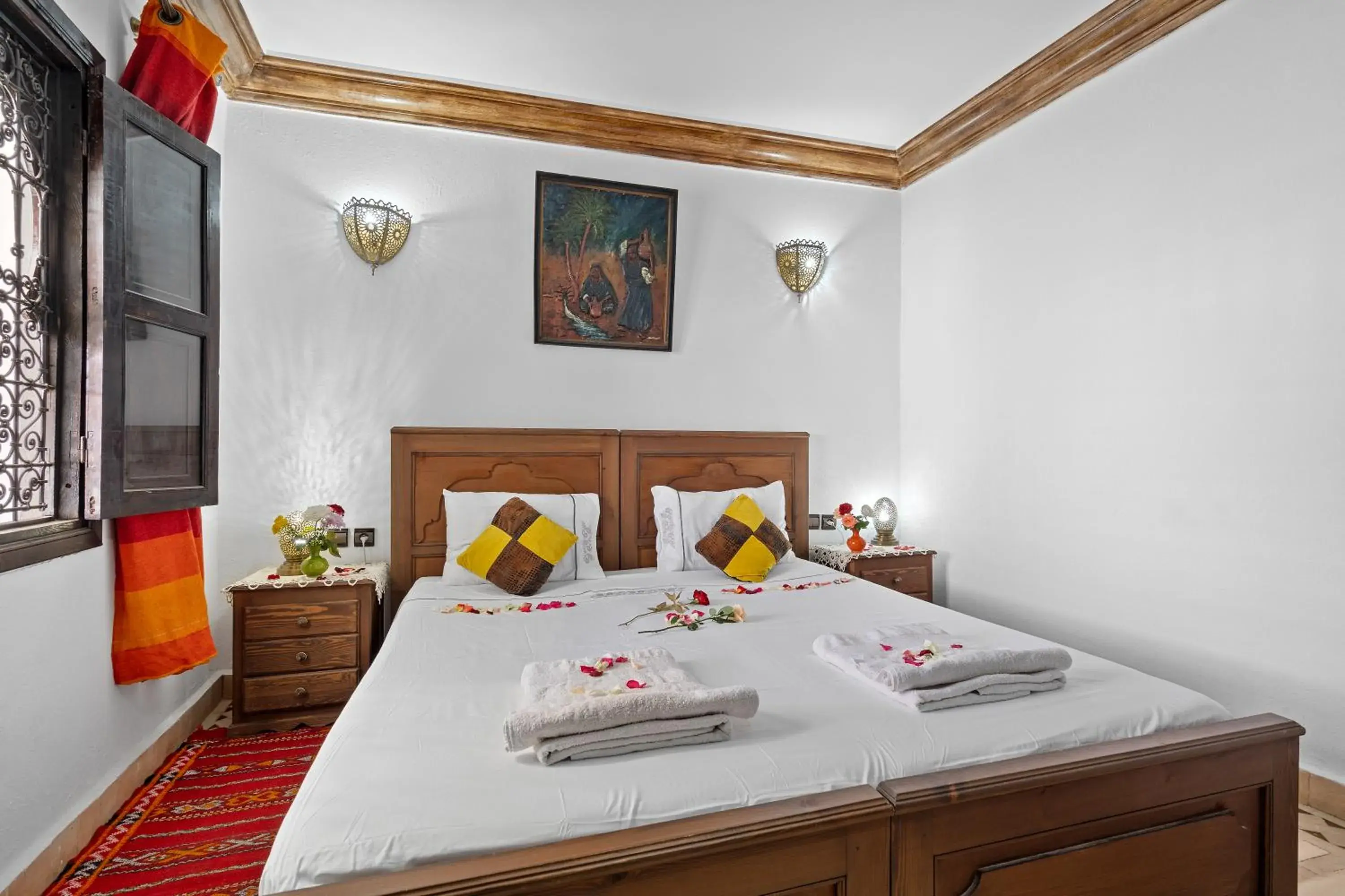 Bed in Riad Marwa Marrakech Bed in Riad Marwa Marrakech