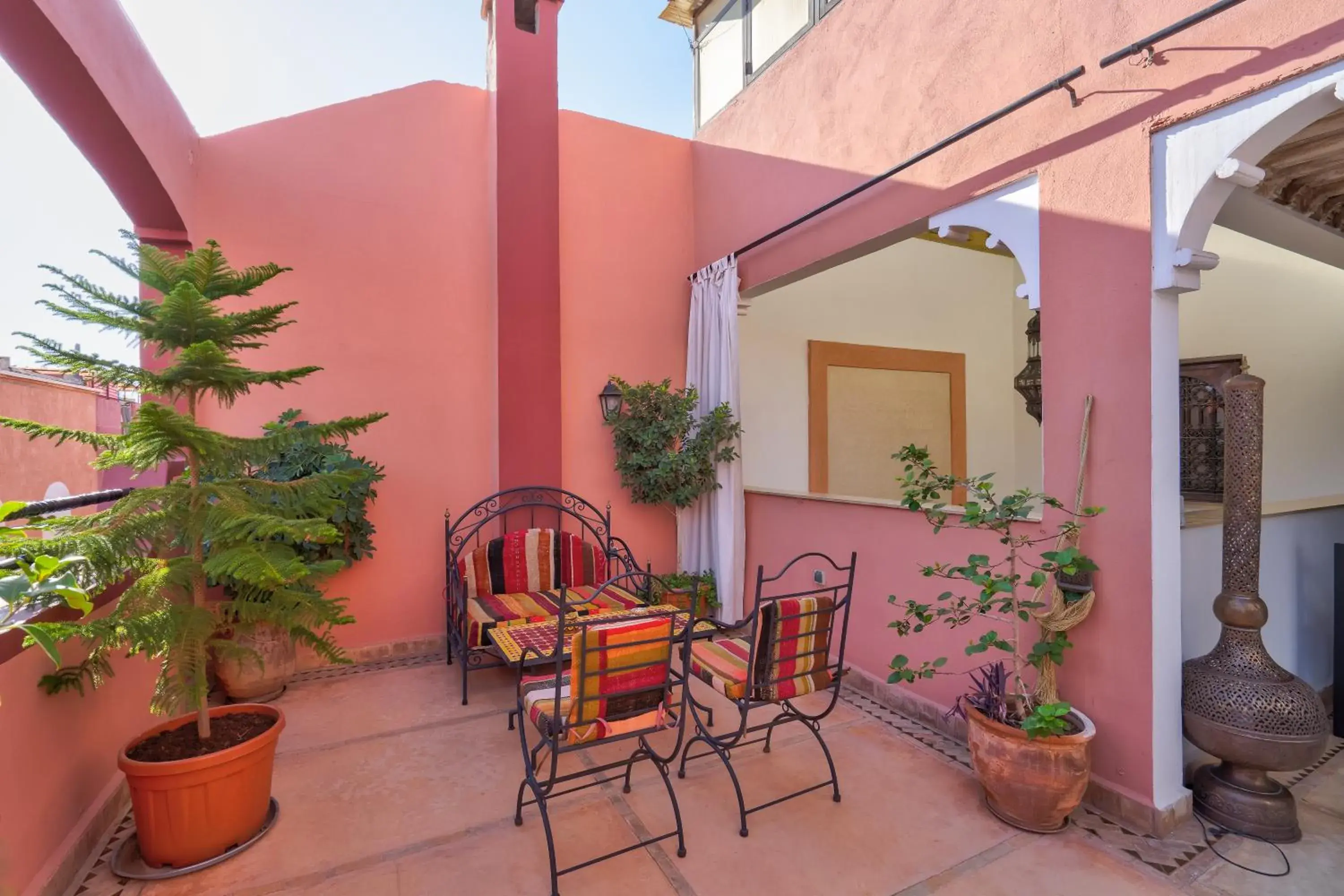 Garden view in Riad Marwa Marrakech Garden view in Riad Marwa Marrakech