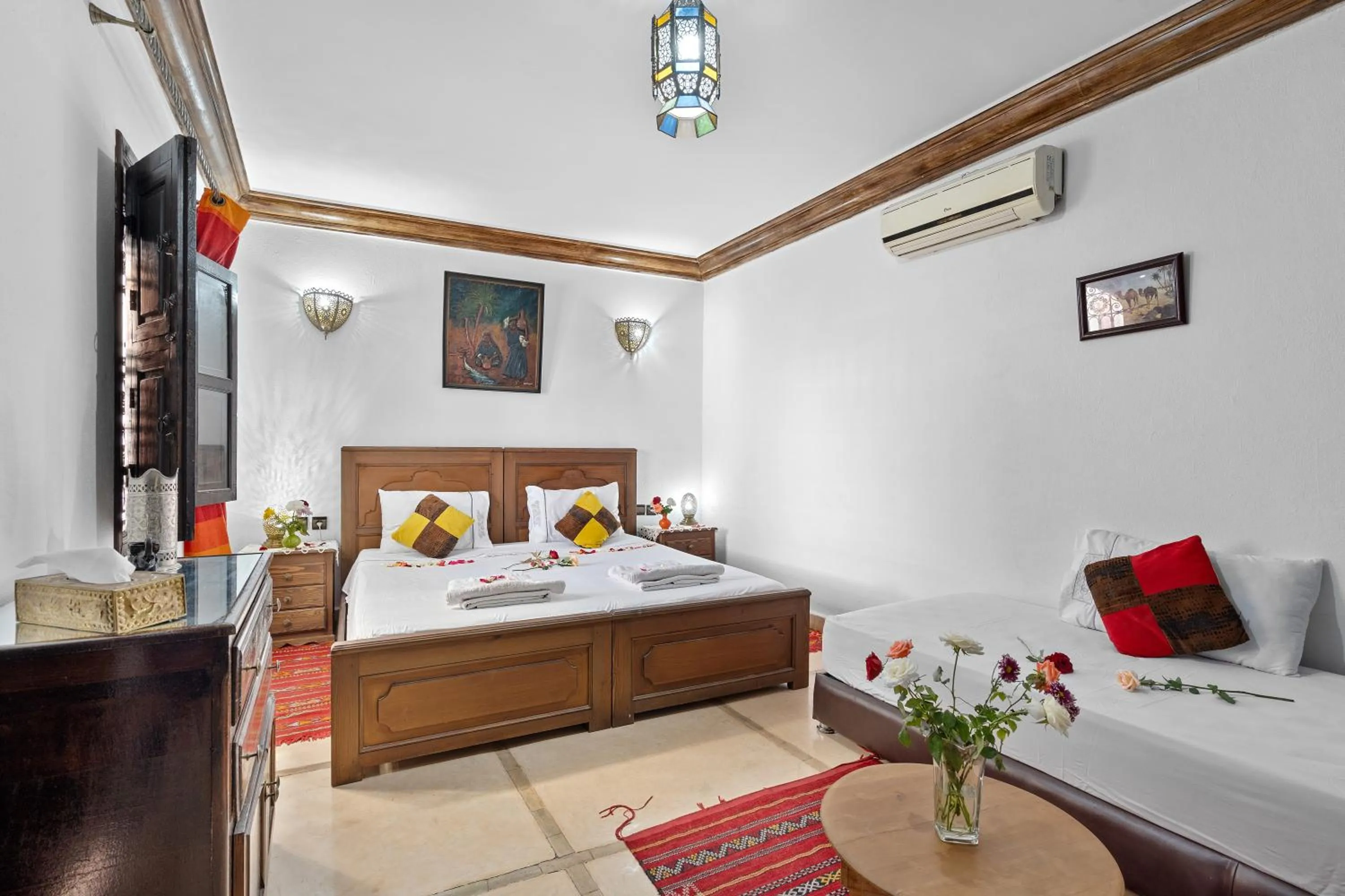 Bed in Riad Marwa Marrakech