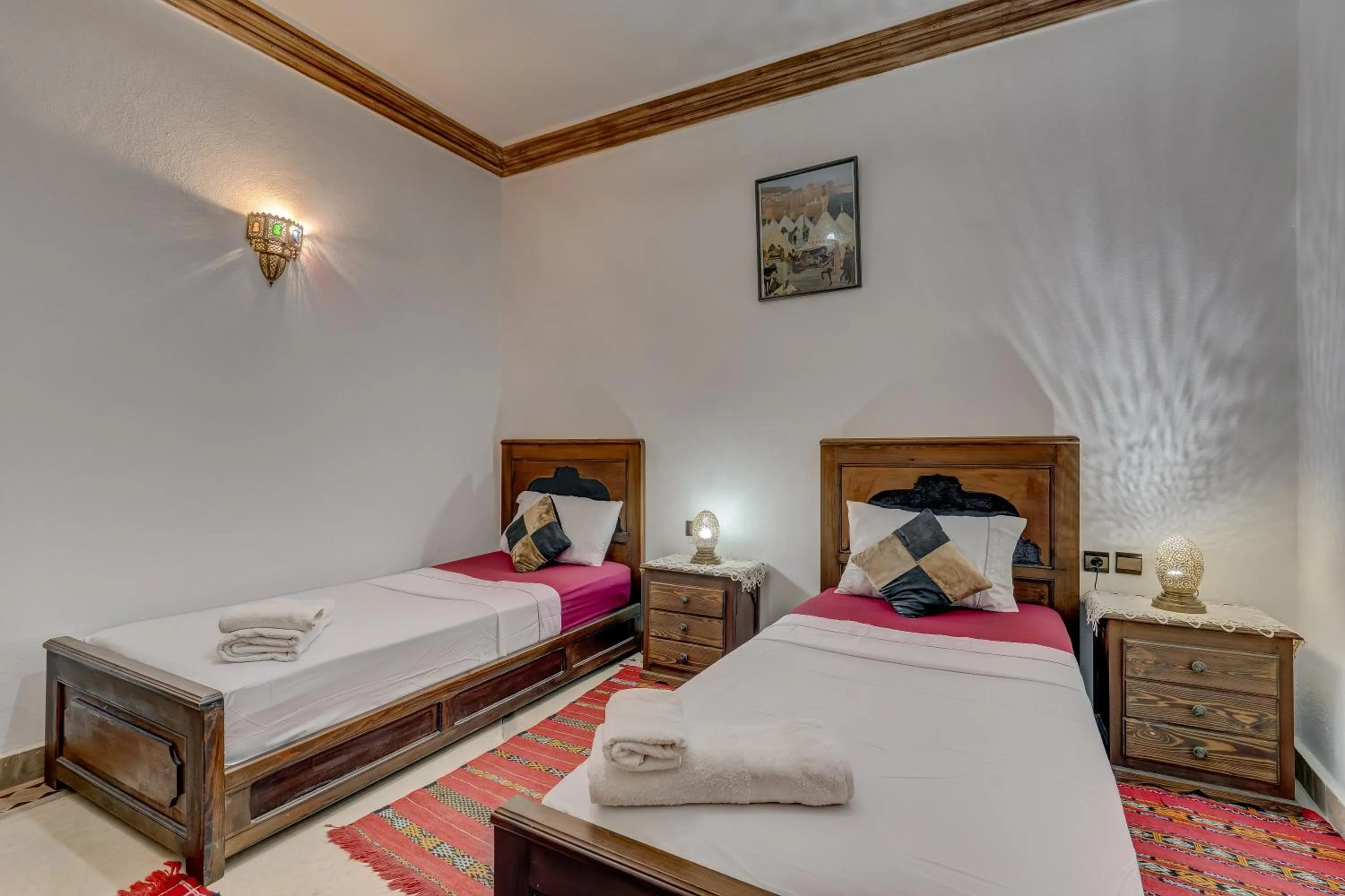 Bed in Riad Marwa Marrakech