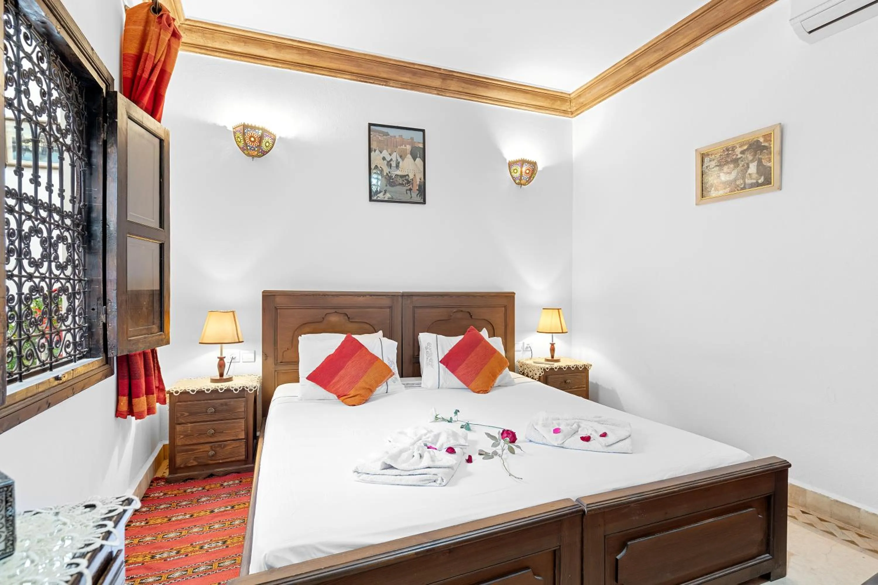 Bed in Riad Marwa Marrakech