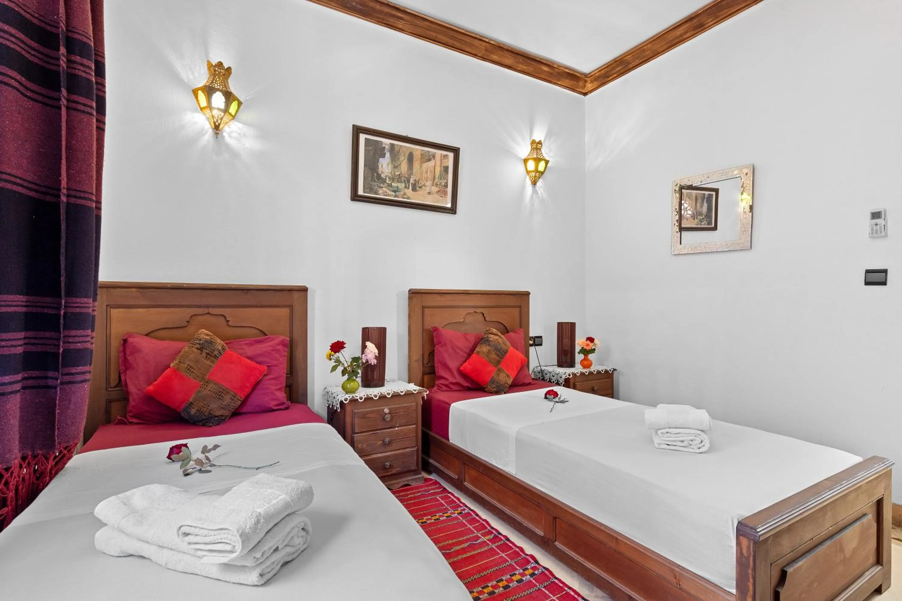 Bed in Riad Marwa Marrakech