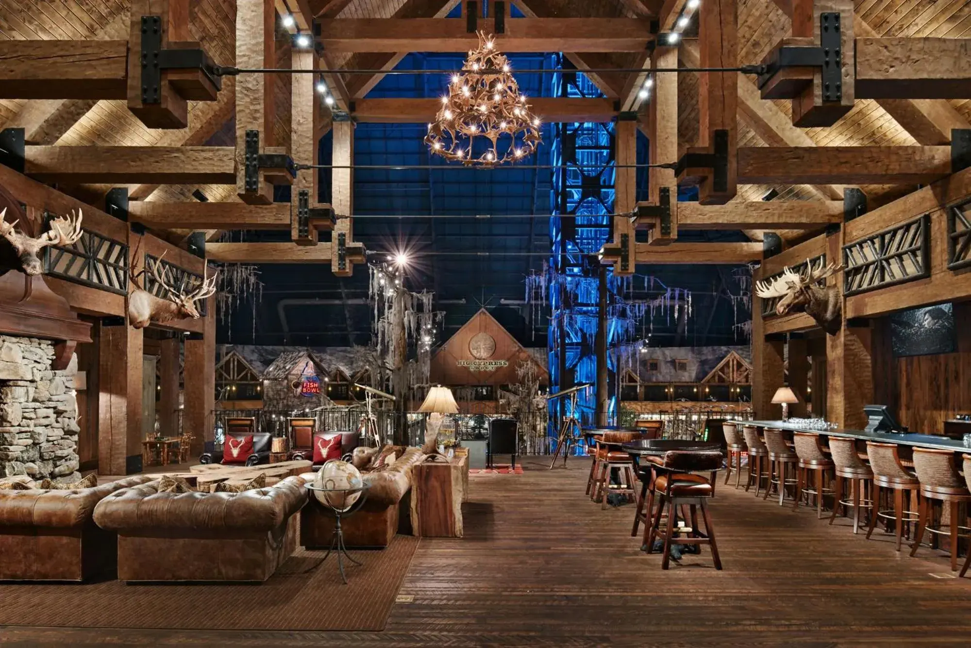 Lobby or reception in Big Cypress Lodge Lobby or reception in Big Cypress Lodge