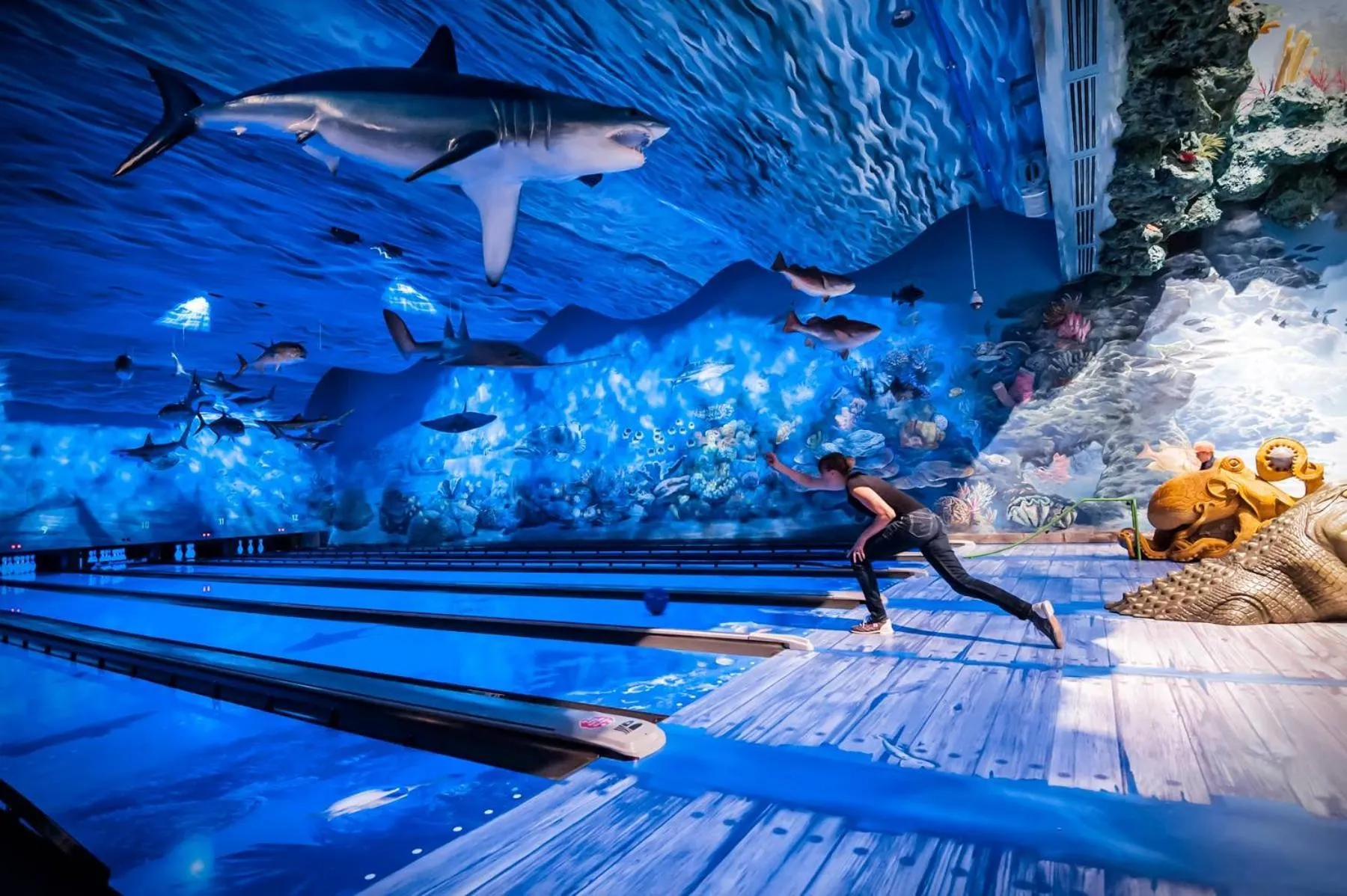 Bowling in Big Cypress Lodge