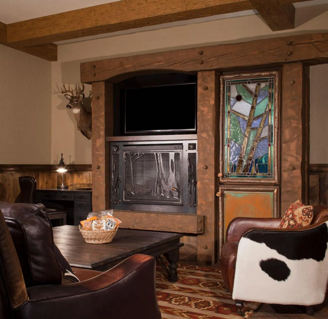 Seating area in Big Cypress Lodge