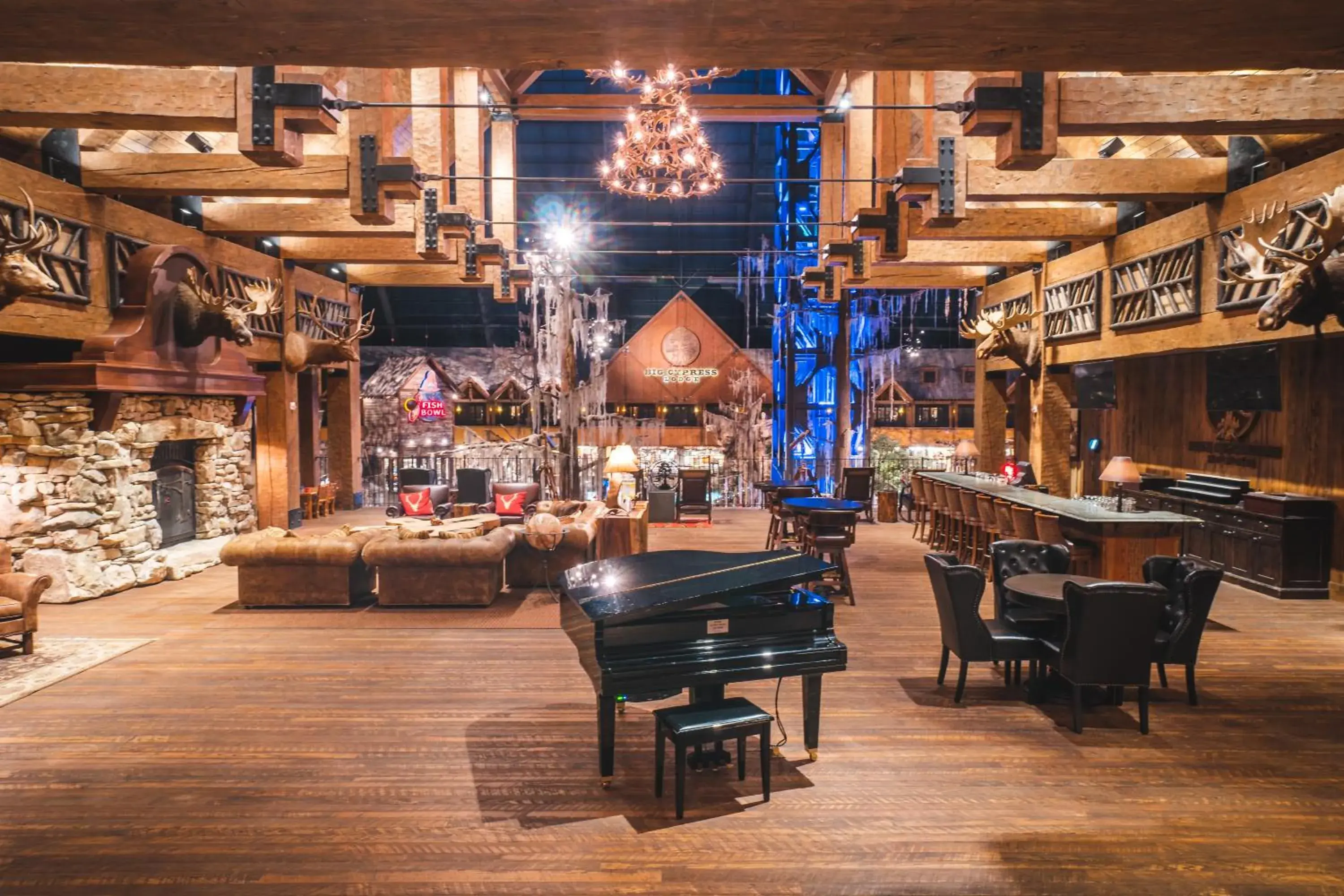 Lobby or reception in Big Cypress Lodge Lobby or reception in Big Cypress Lodge