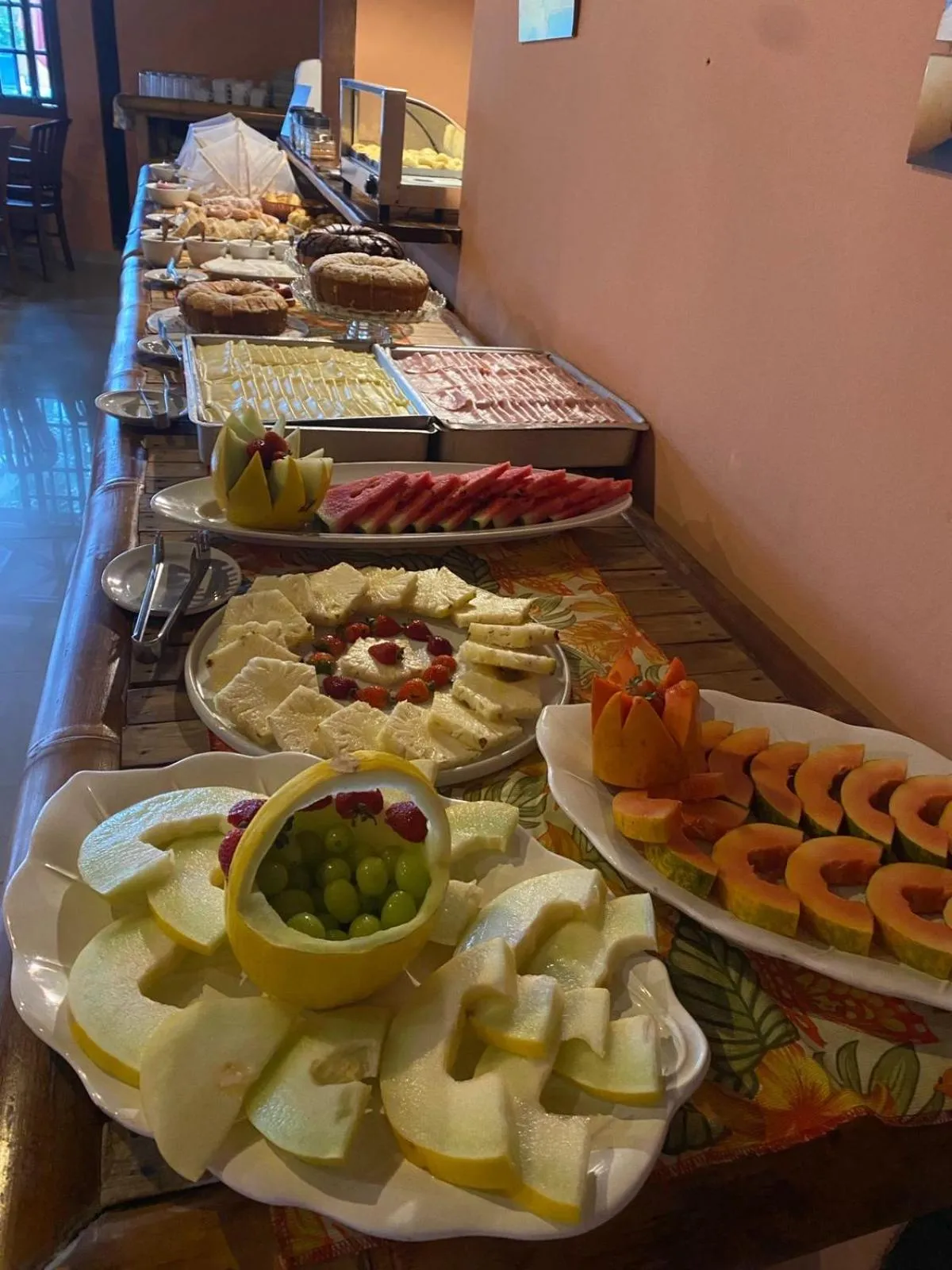 Buffet breakfast in Hotel Pousada dos Condes
