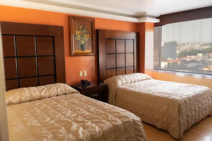 Bed in Hotel Gilfer Puebla Centro Histórico