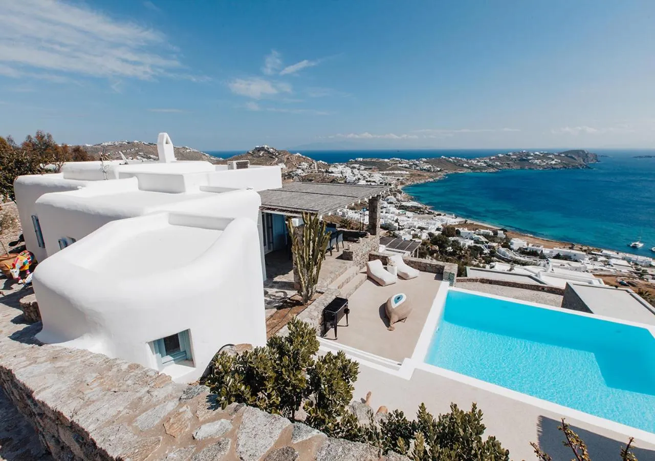 Bird's eye view in Diana Villa Mykonos
