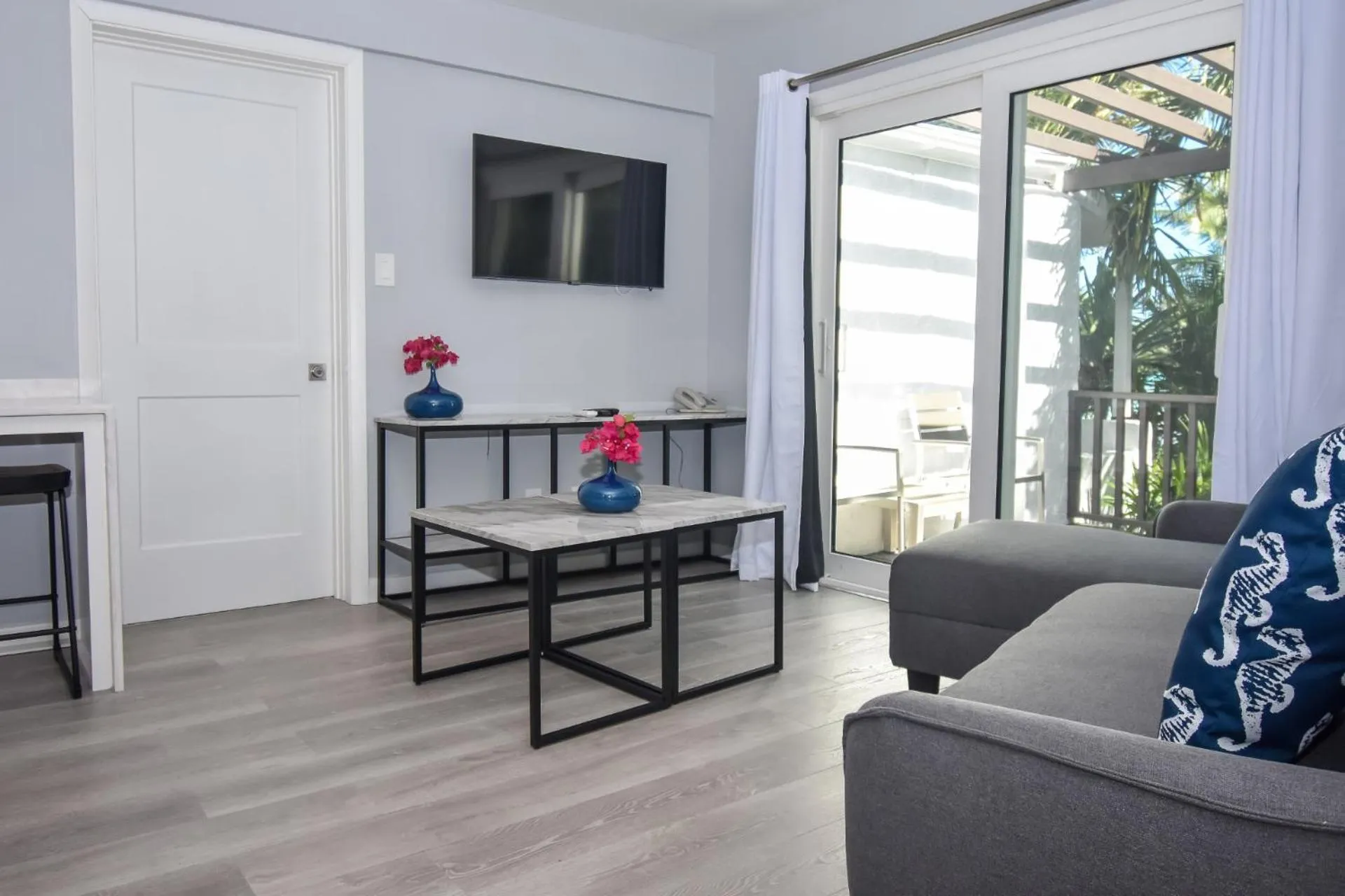 Seating area in Siboney Beach Club