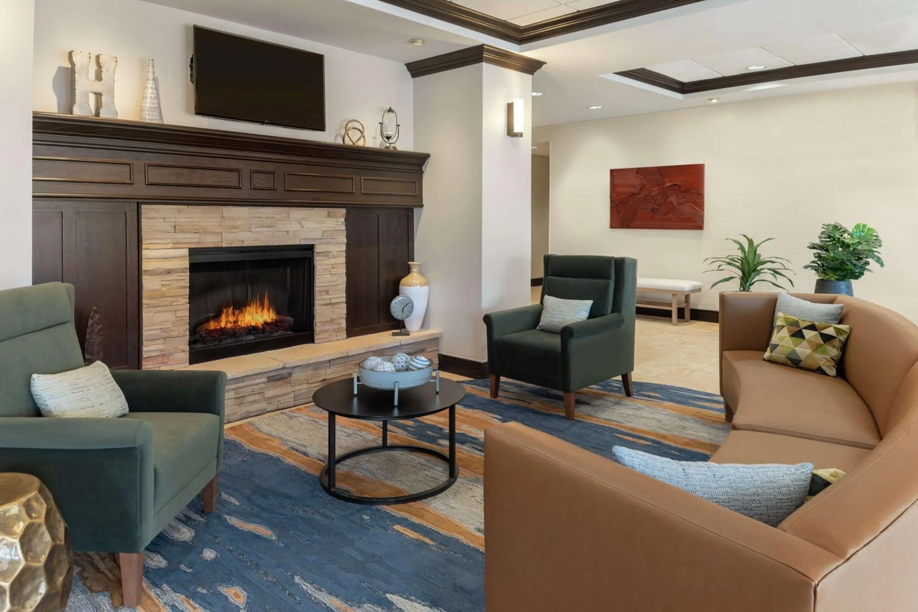 Lobby or reception in Homewood Suites Fort Wayne