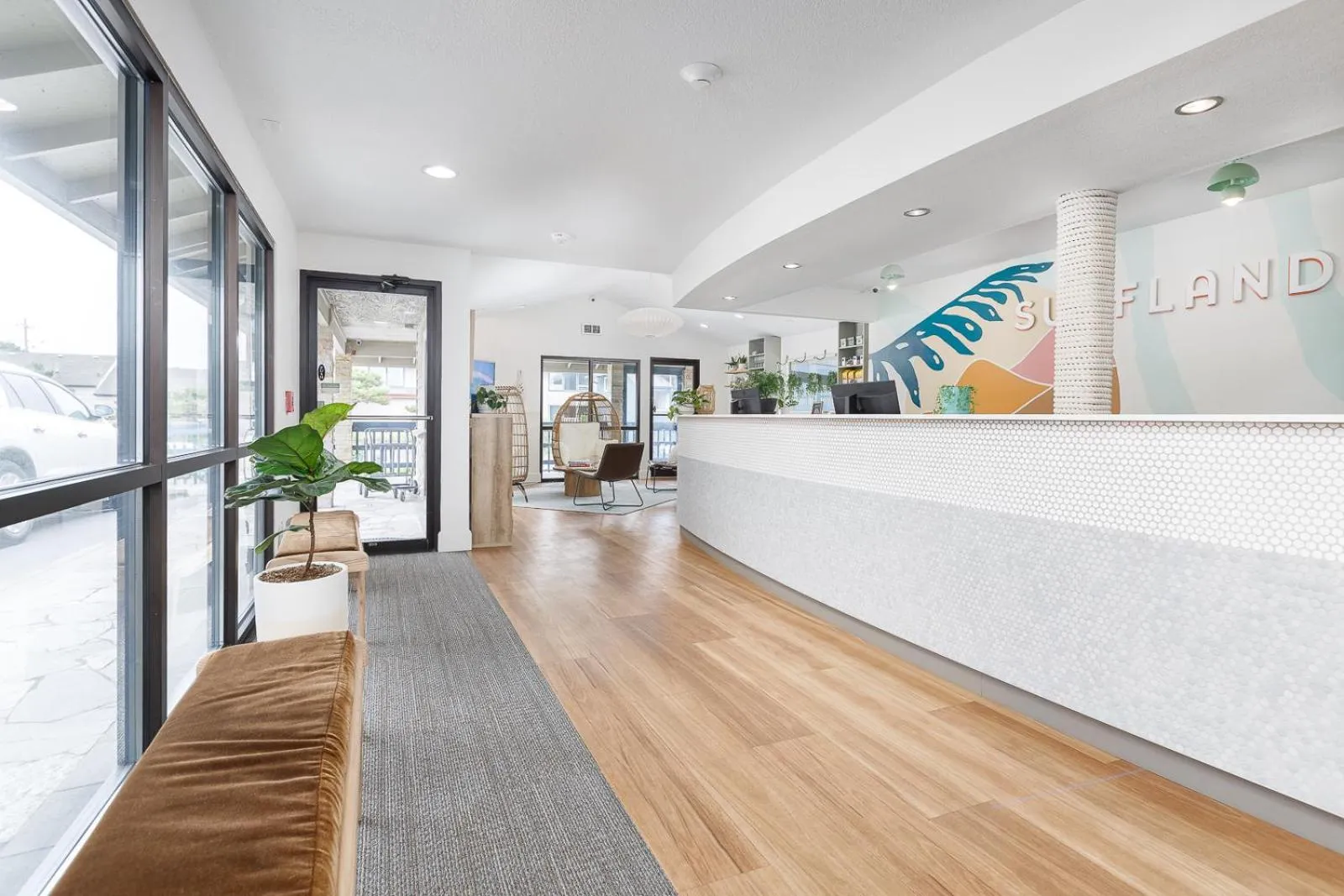 Lobby or reception in Surfland Hotel