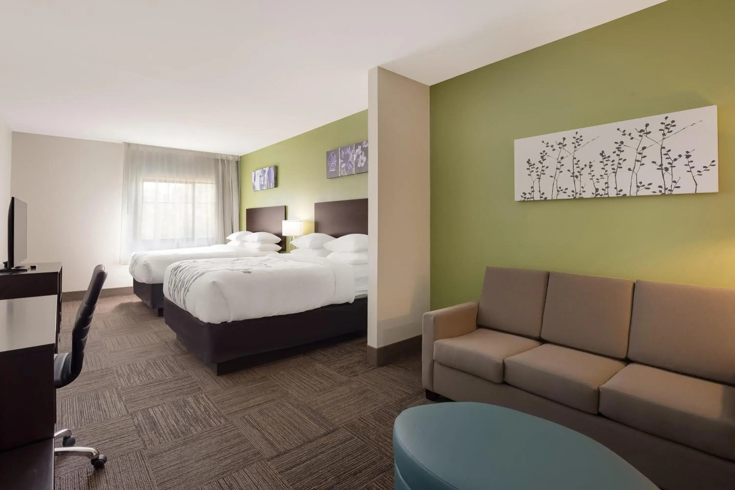 Double Suite with Two Double Beds - Non Smoking in Sleep Inn & Suites North Mobile Saraland Double Suite with Two Double Beds - Non Smoking in Sleep Inn & Suites North Mobile Saraland