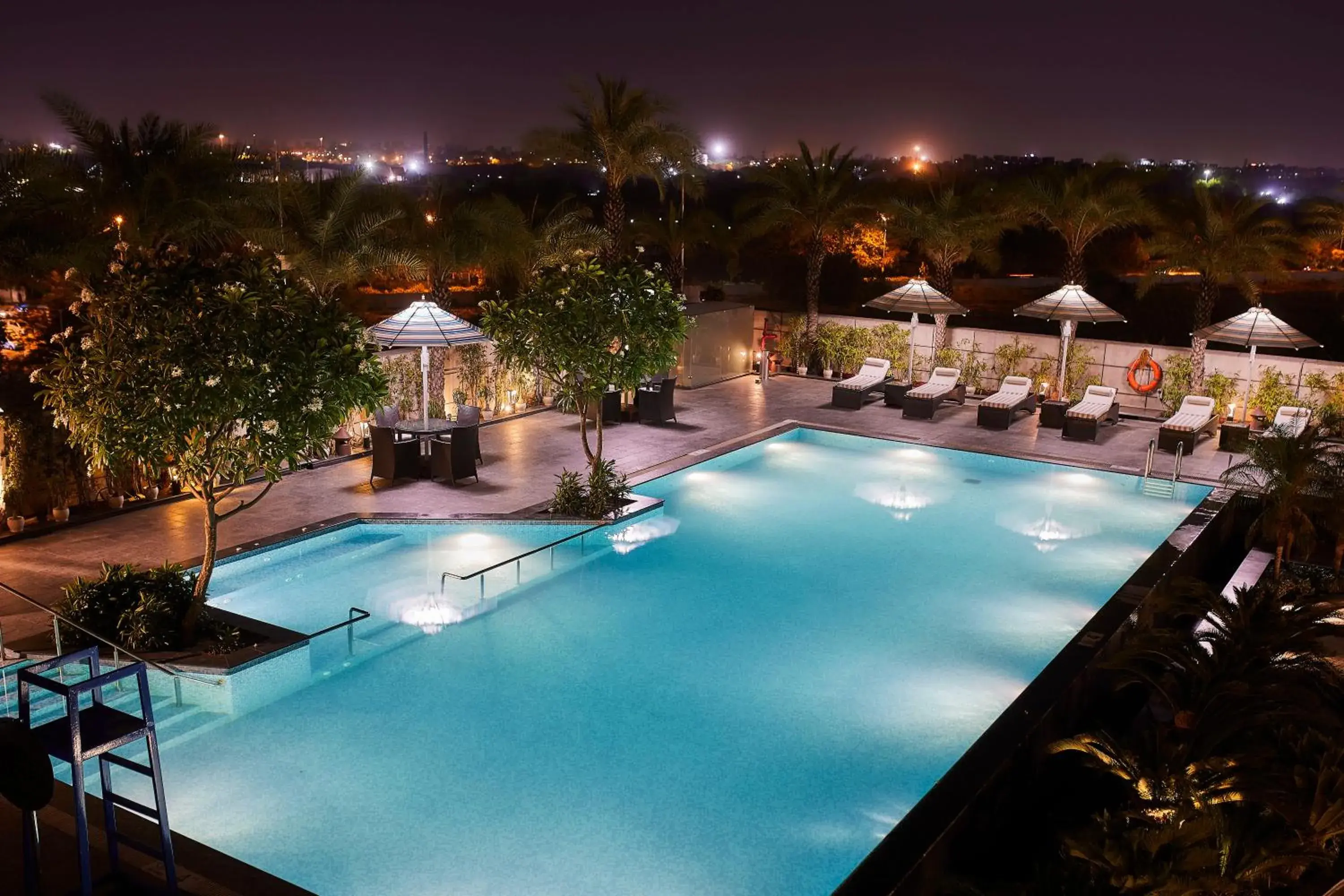 Swimming pool in Crowne Plaza New Delhi Rohini by IHG Swimming pool in Crowne Plaza New Delhi Rohini by IHG