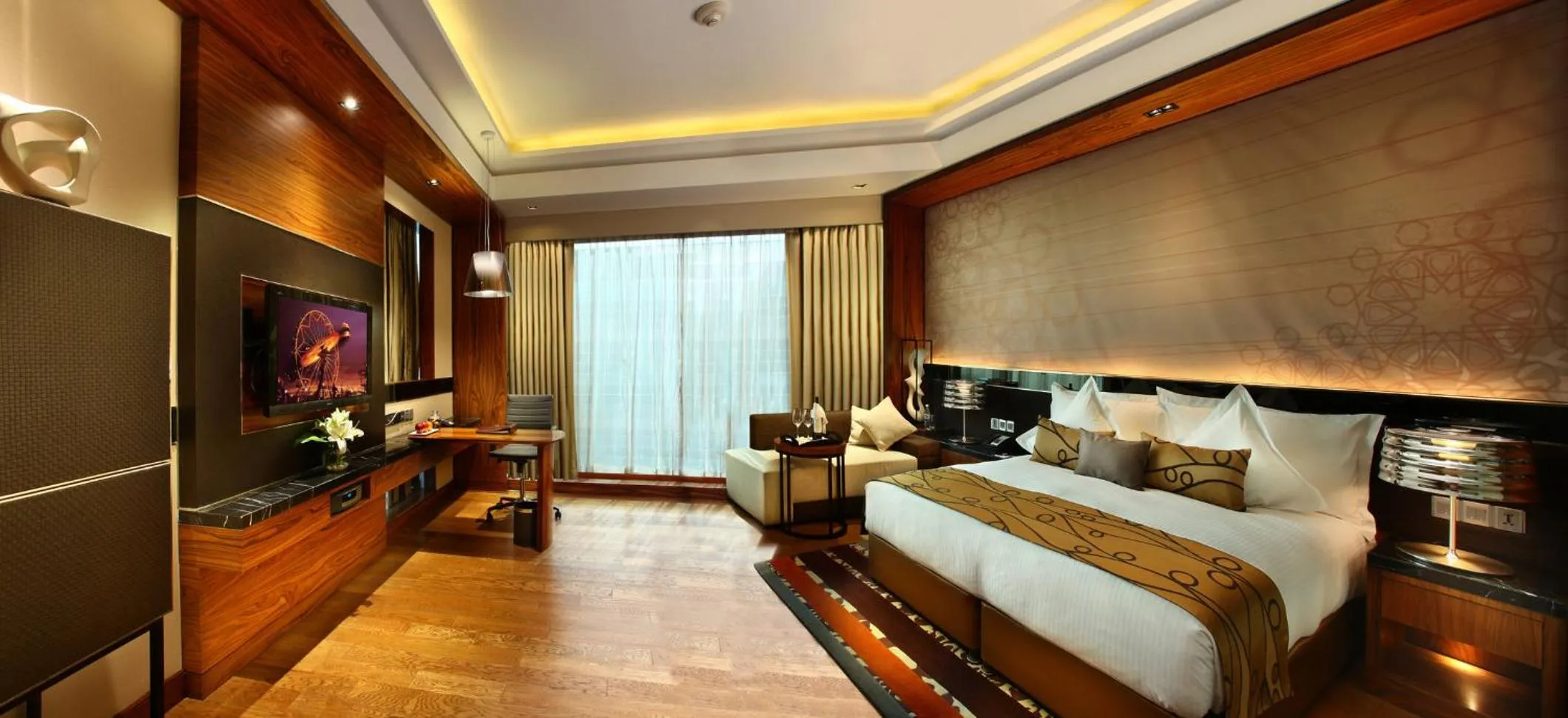 Photo of the whole room, Bed in Crowne Plaza New Delhi Rohini by IHG