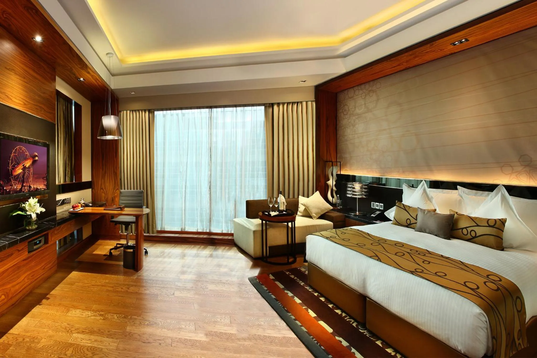 Photo of the whole room, Bed in Crowne Plaza New Delhi Rohini by IHG