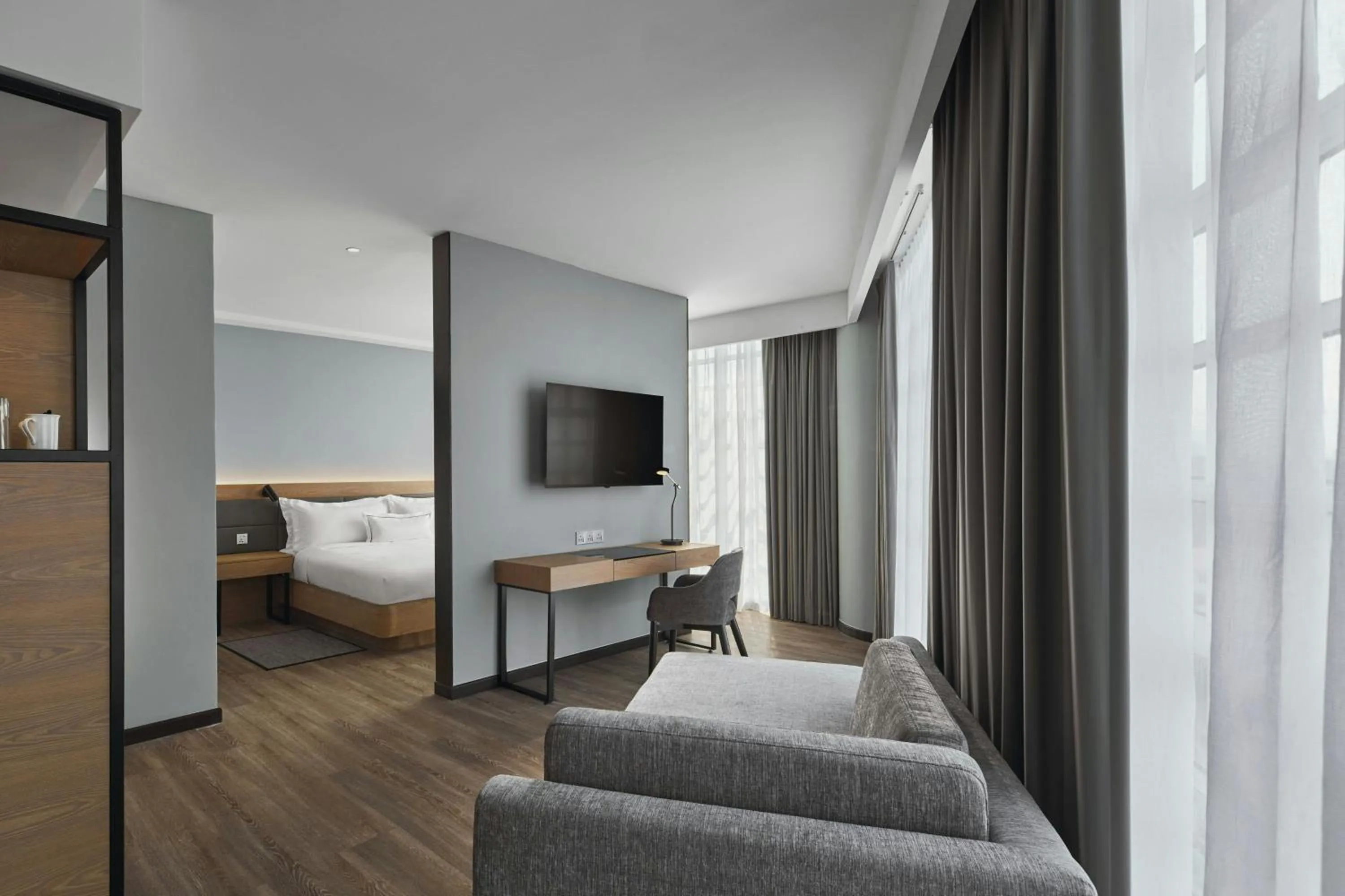 Living room, Bed in AC Hotel by Marriott Ipoh