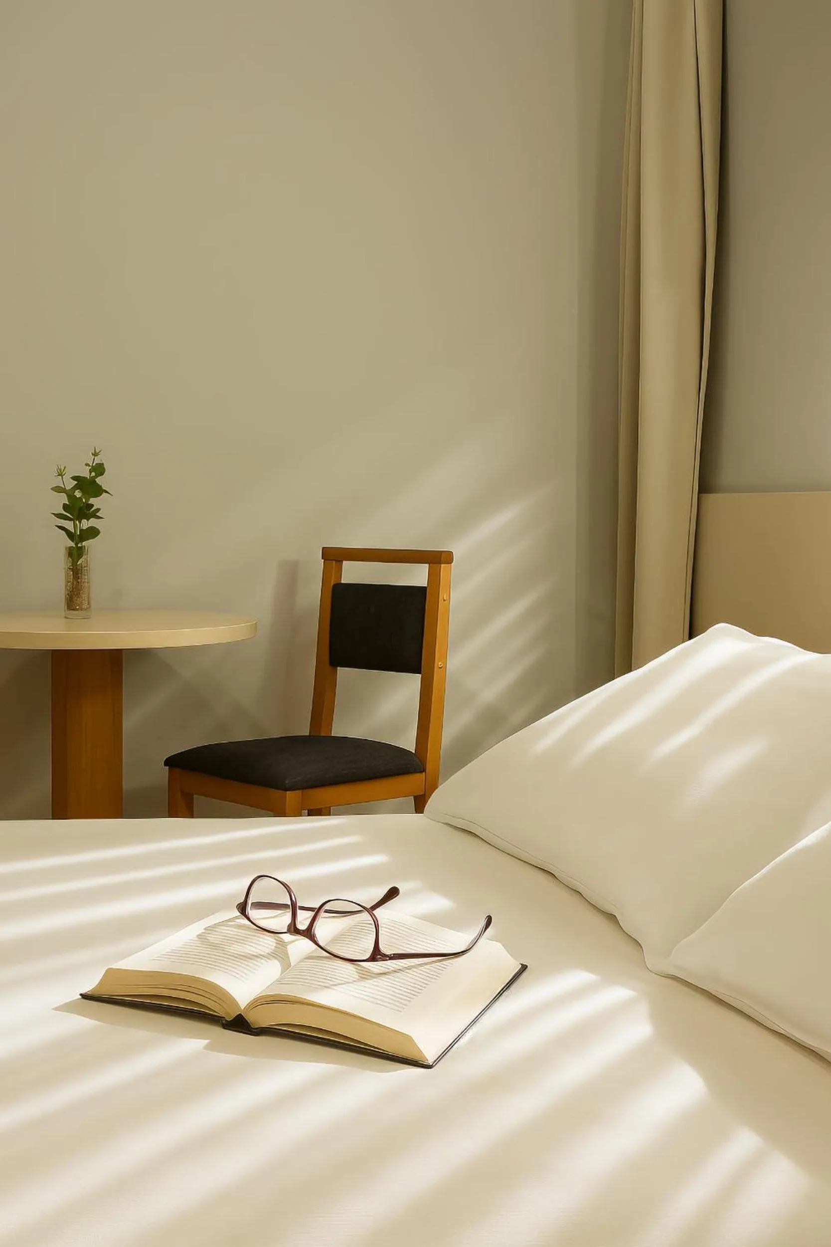 Bed in Hotel Caverá