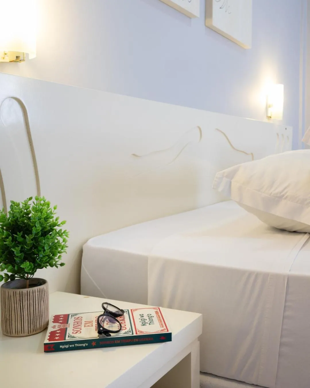 Bed in Hotel Caverá