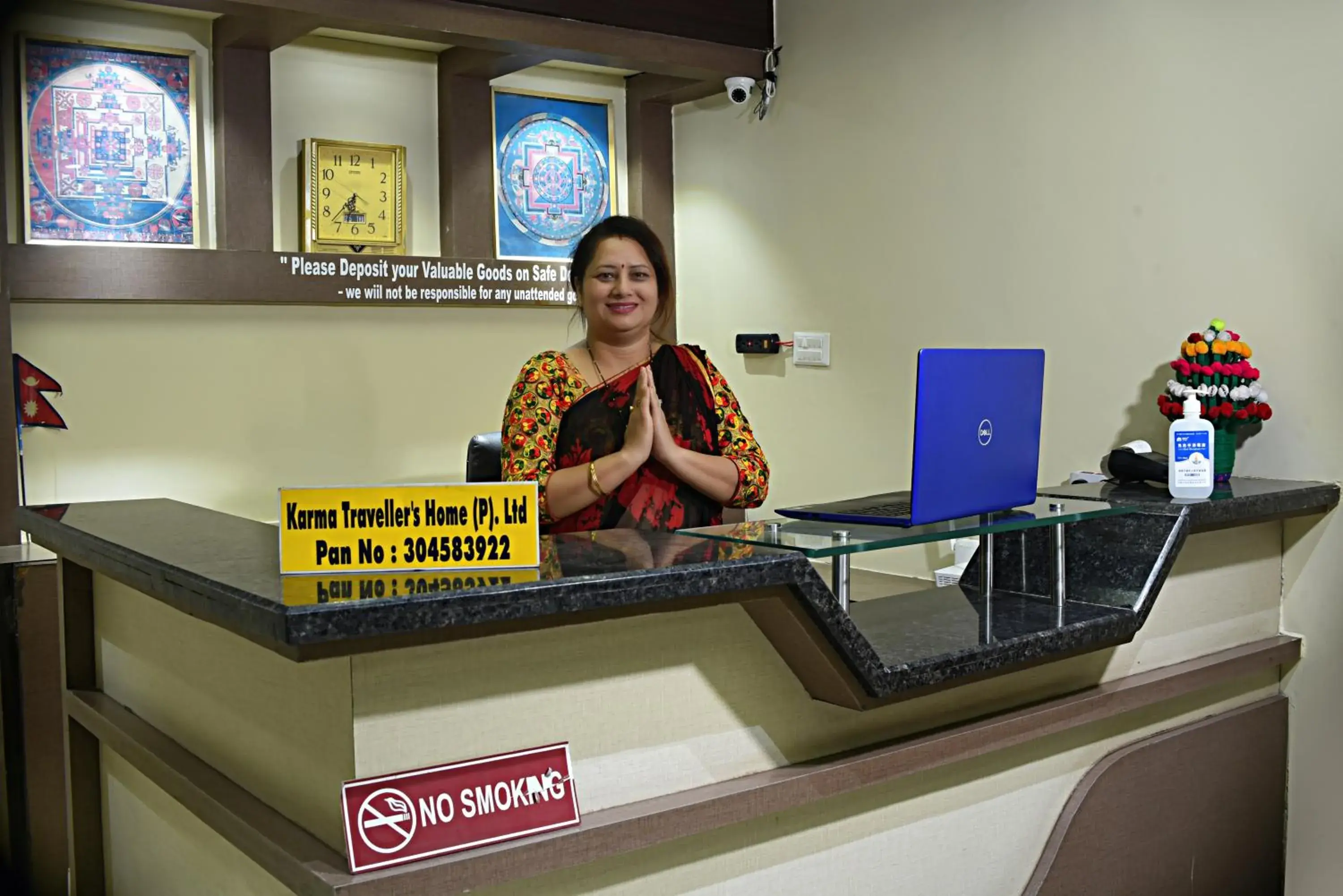 Lobby or reception in Karma Hotel Nepal Lobby or reception in Karma Hotel Nepal