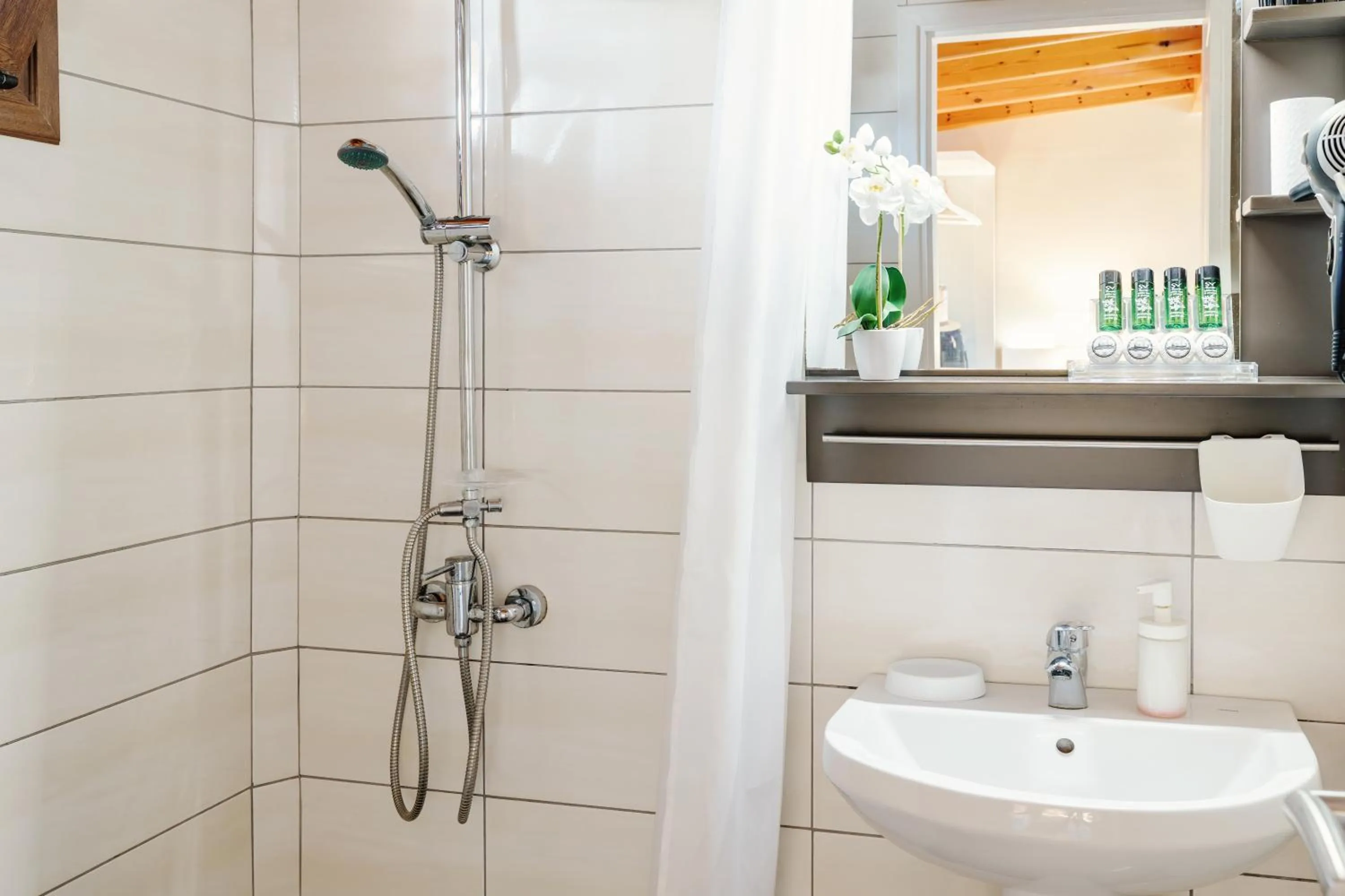 Shower in Athos Guest House Pansion