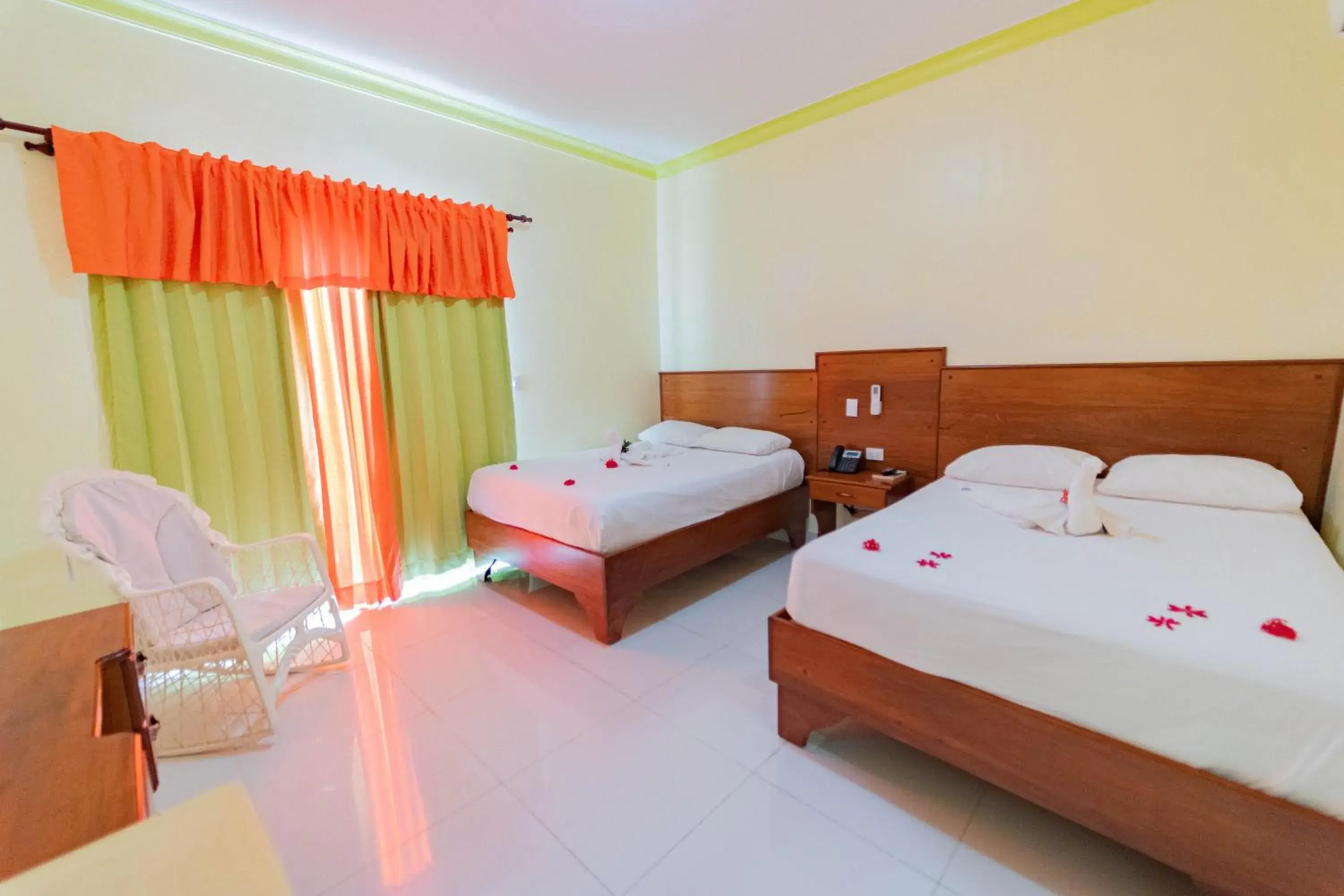 Double Room with Two Double Beds in Hotel Yonu Double Room with Two Double Beds in Hotel Yonu
