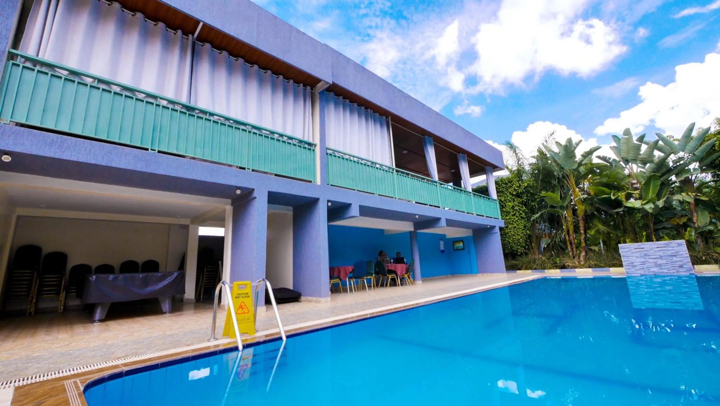 Pool view in Lebanon Hotel