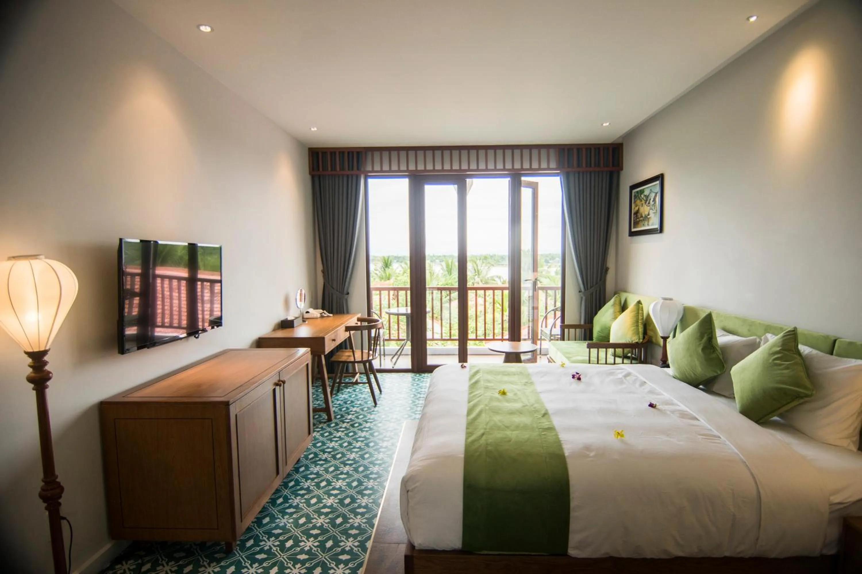 Bedroom, Bed in Vinh Hung Old Town Hotel