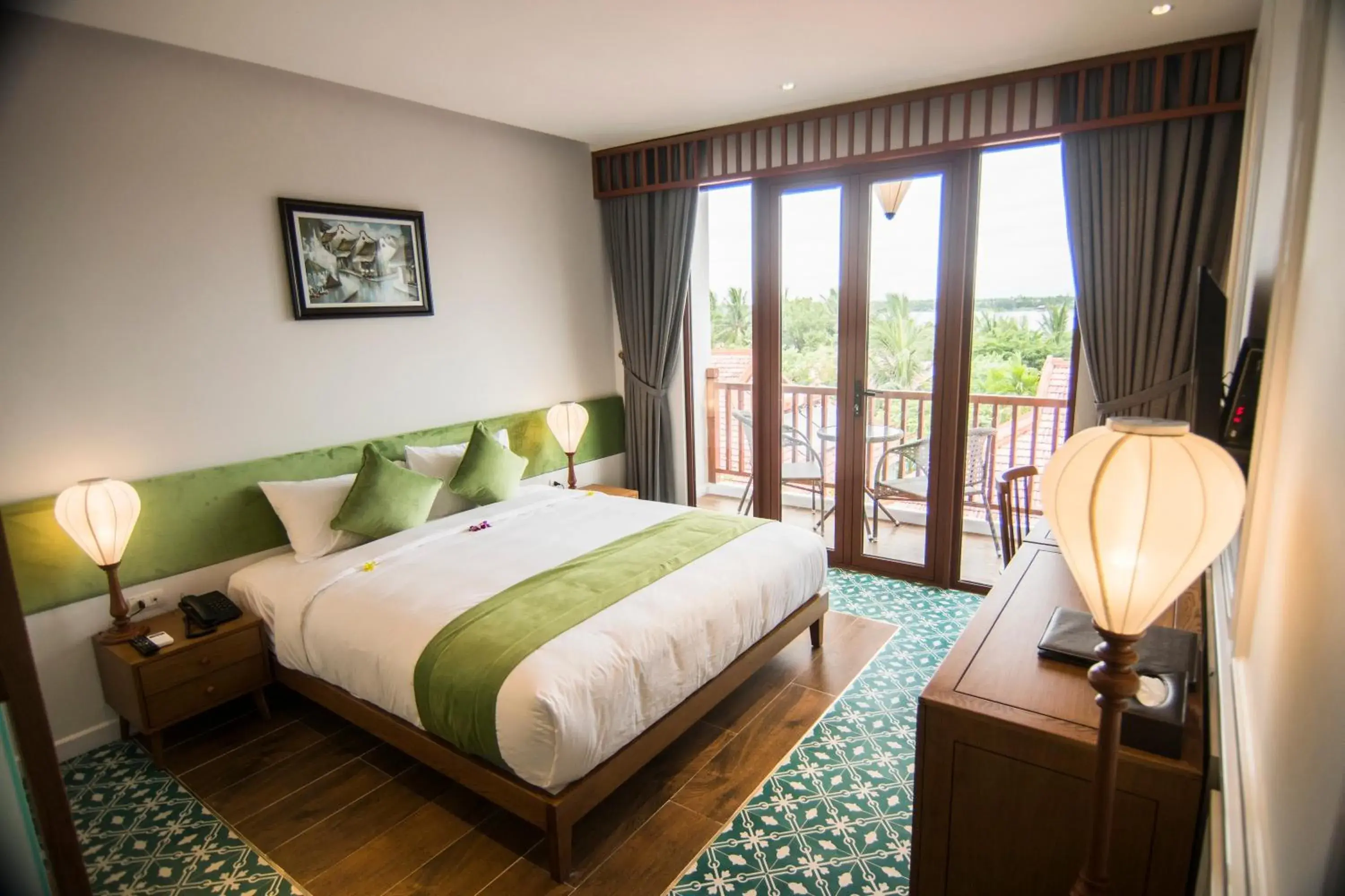 River view, Bed in Vinh Hung Old Town Hotel River view, Bed in Vinh Hung Old Town Hotel