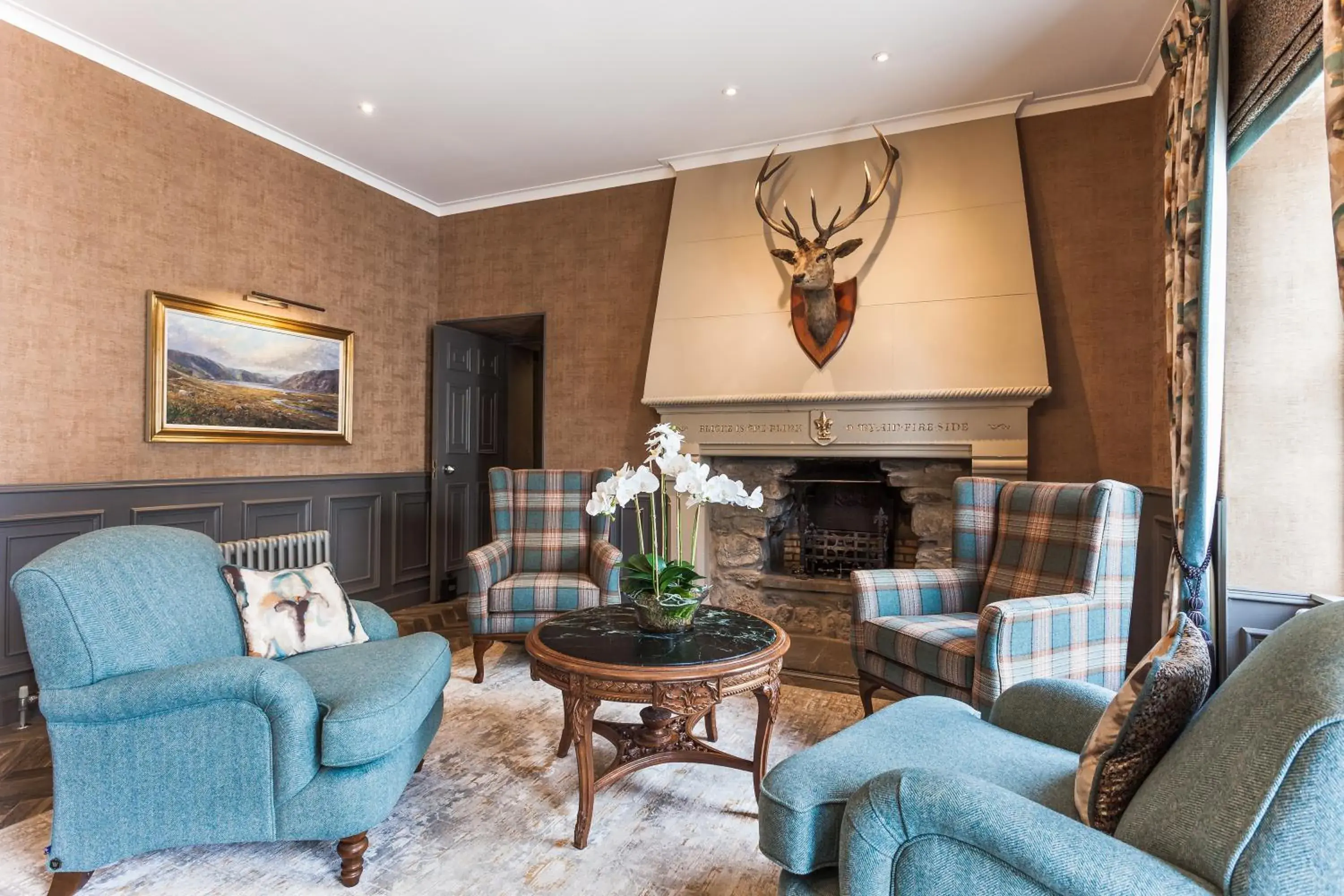 Lobby or reception in Maryculter House Lobby or reception in Maryculter House