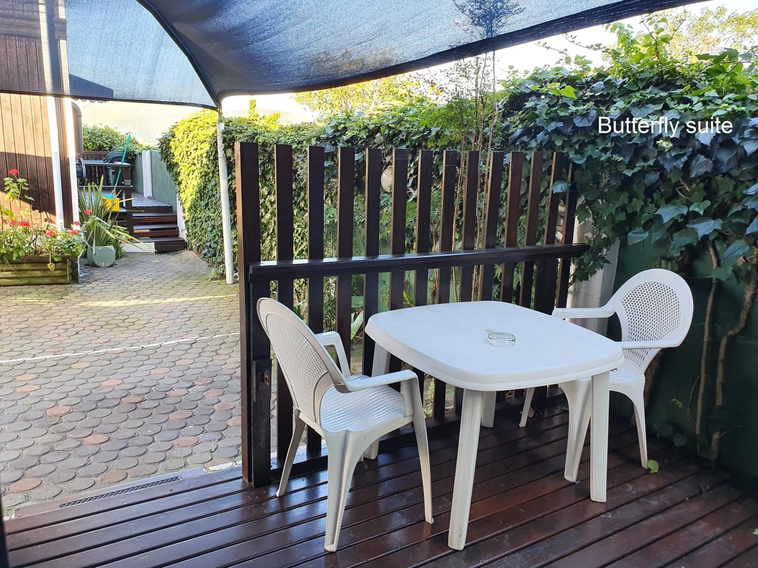 Patio in Lakeside Accommodation