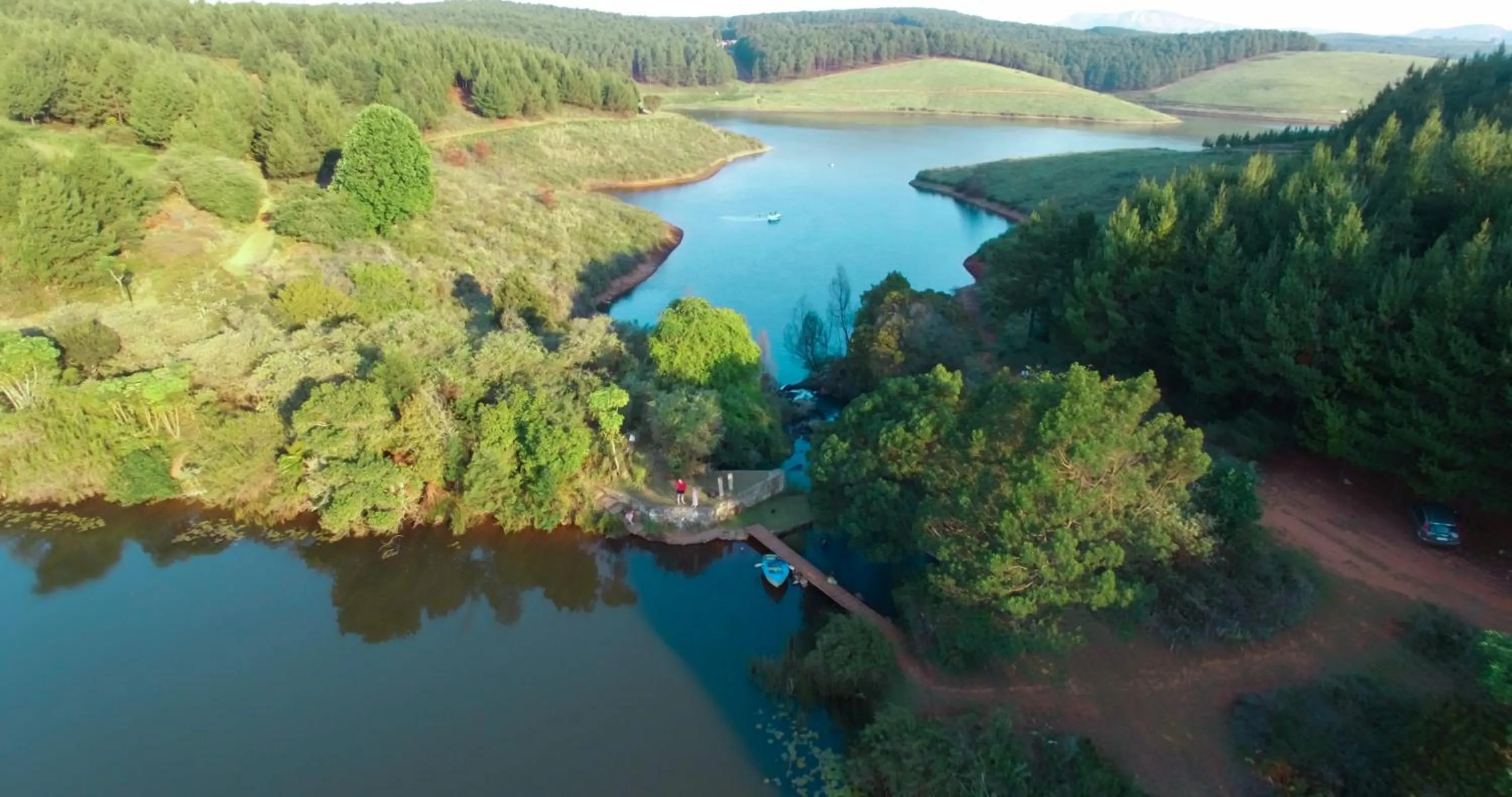 Natural landscape in Stanford Lake lodge