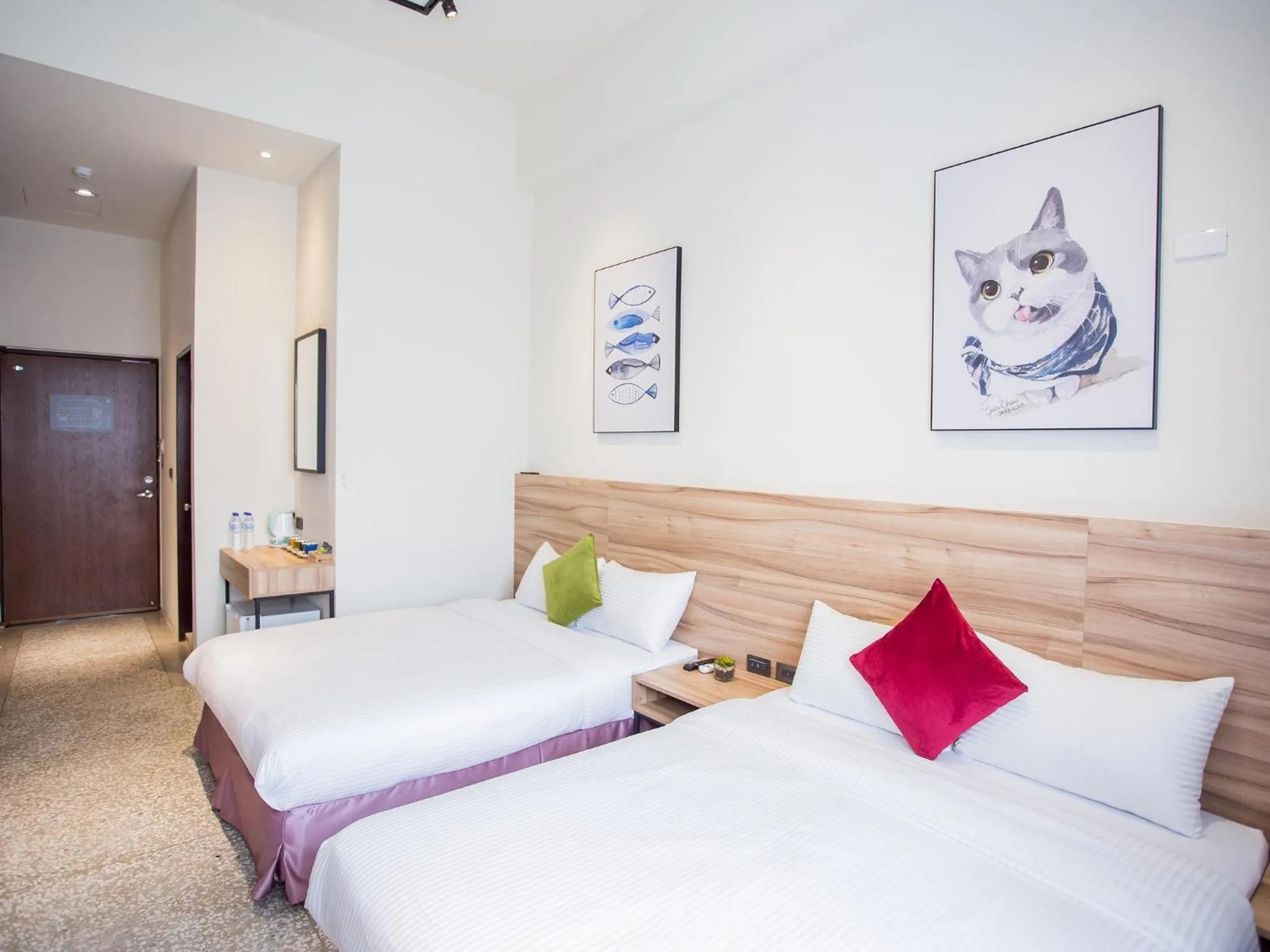 Bed in Rainbow Hotel