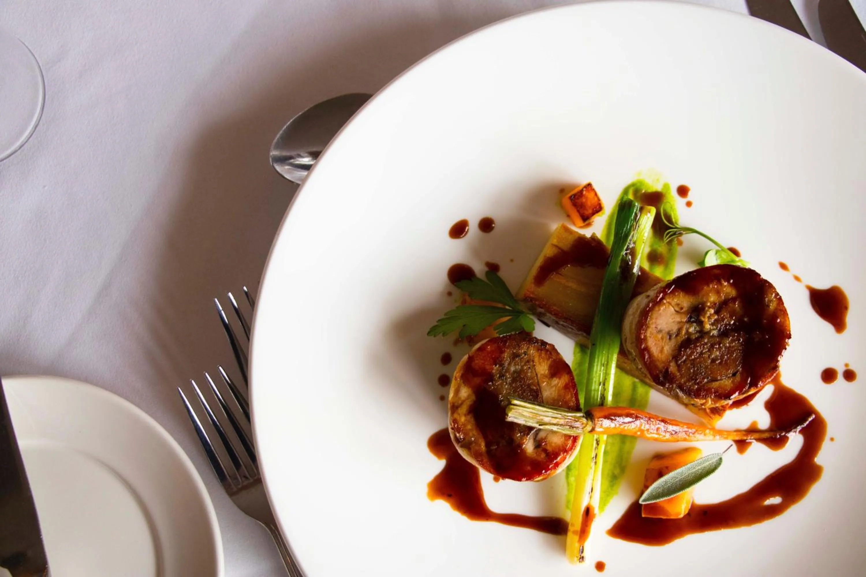 Food close-up in The Boars Head Hotel